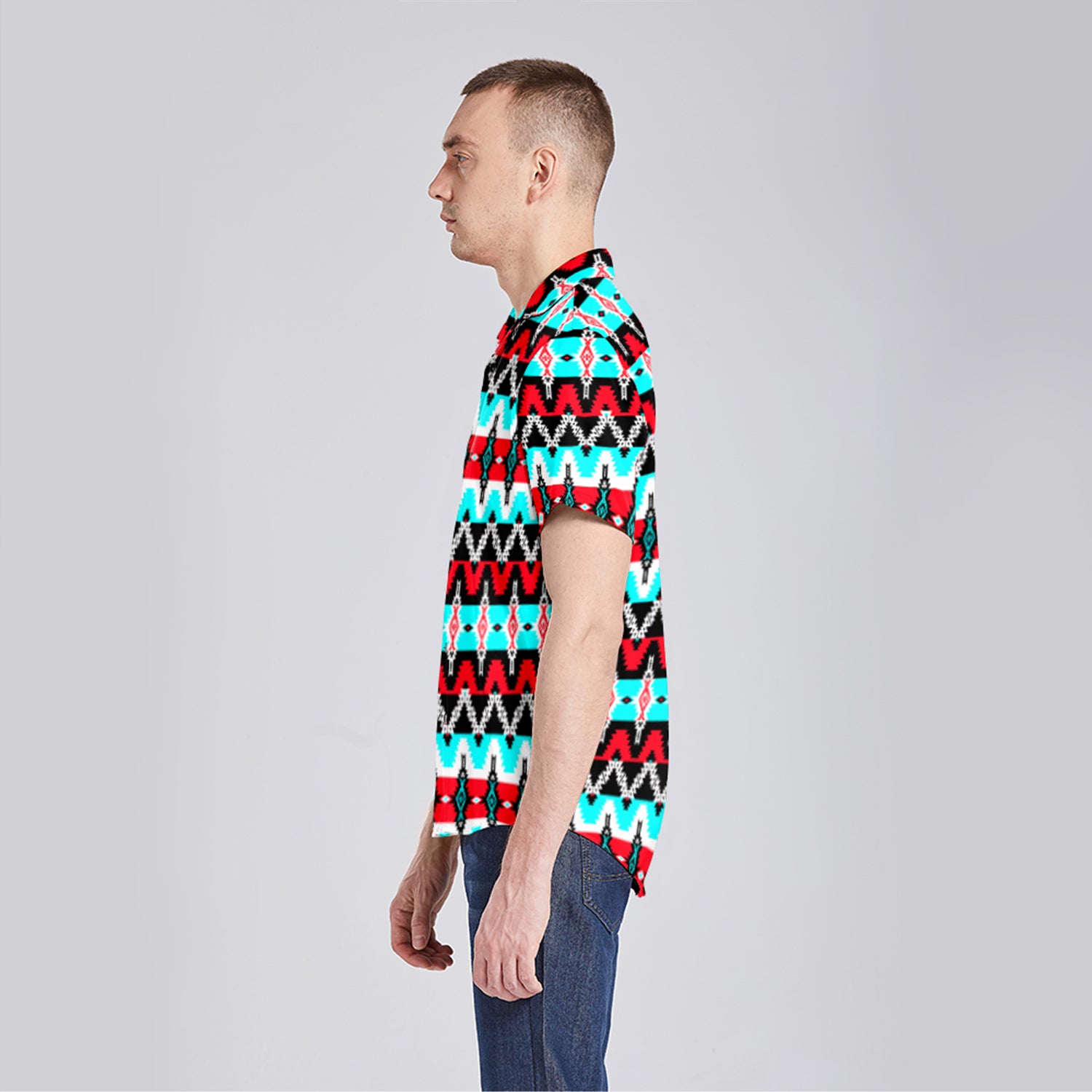 Two Spirit Dance Button Up Silk Shirt