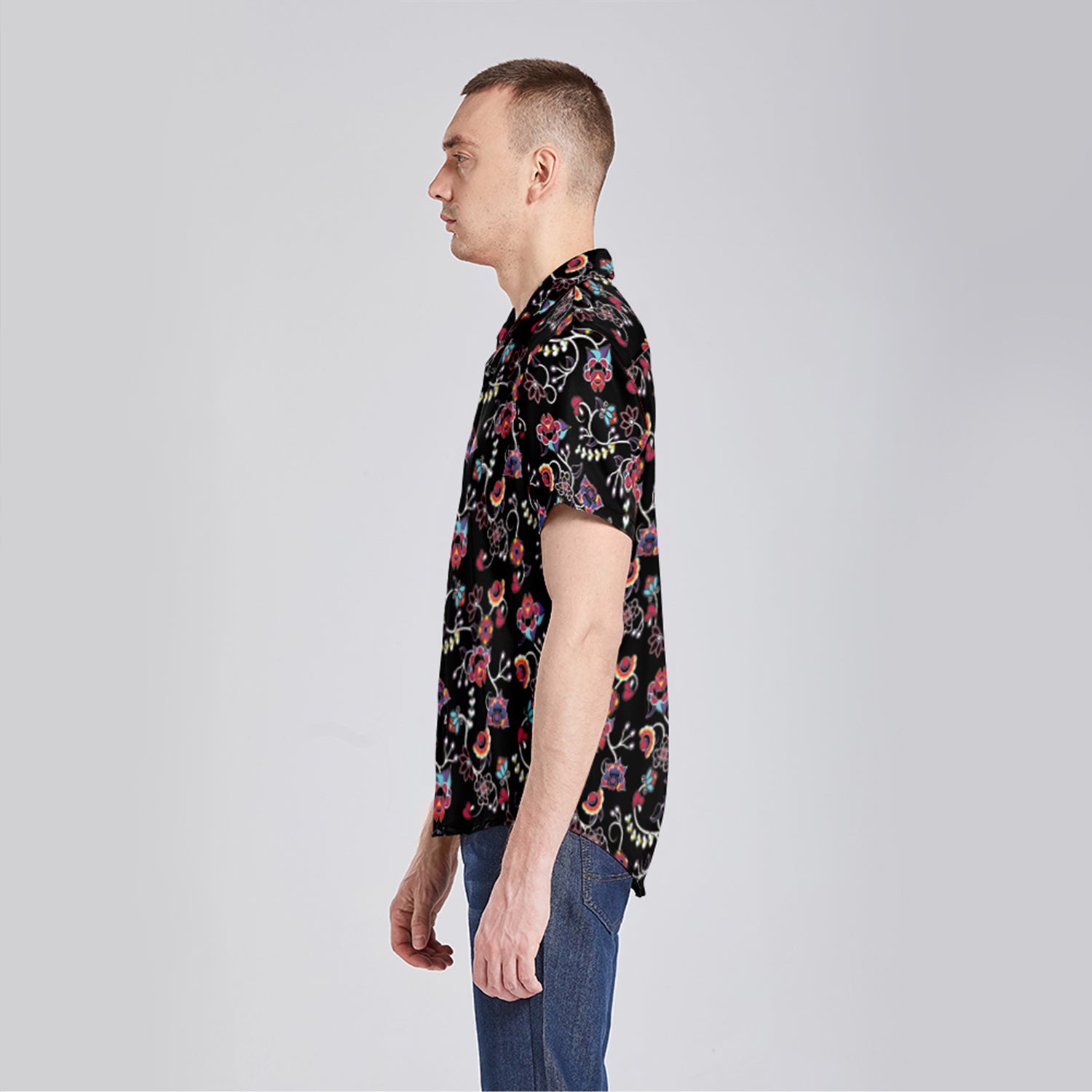 Floral Danseur Button Up Silk Shirt