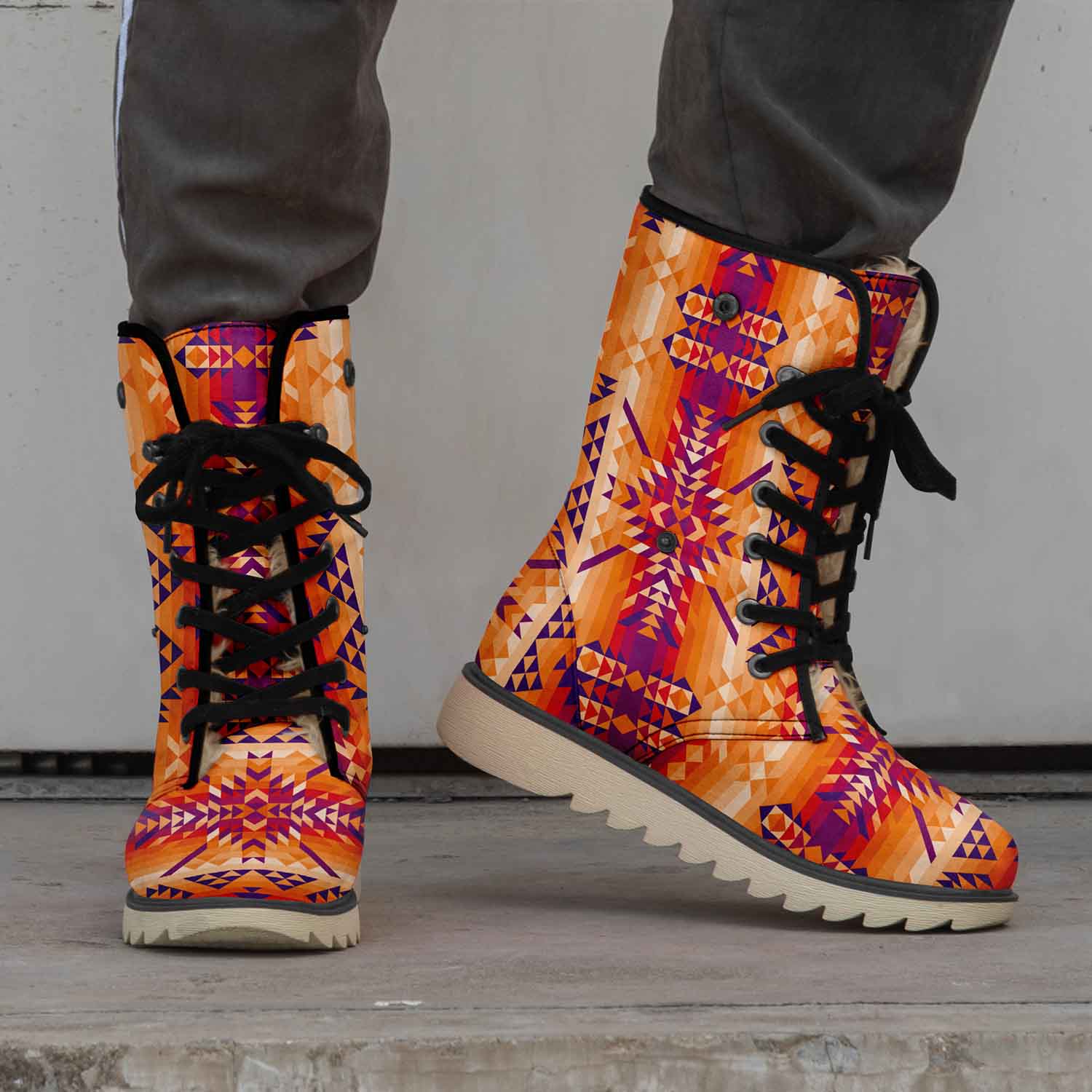 Desert Geo Polar Winter Boots