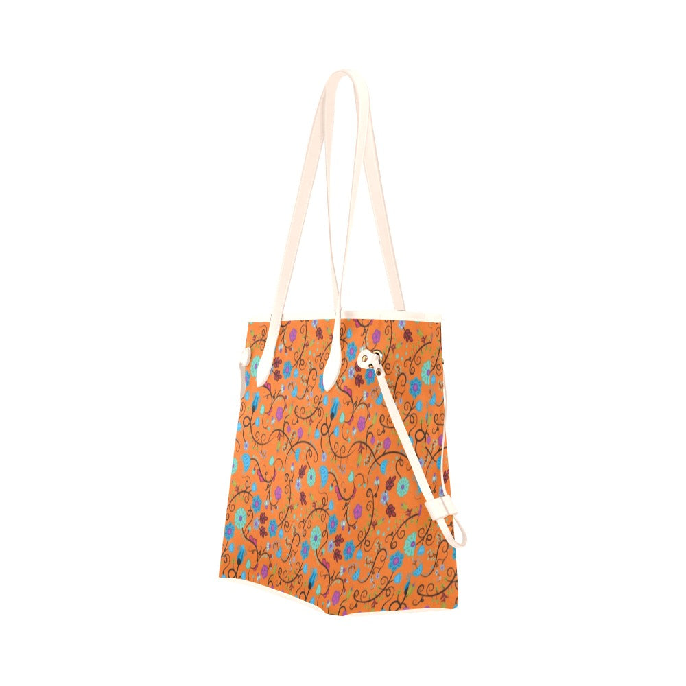 Nipin Blossom Carrot Clover Canvas Tote Bag