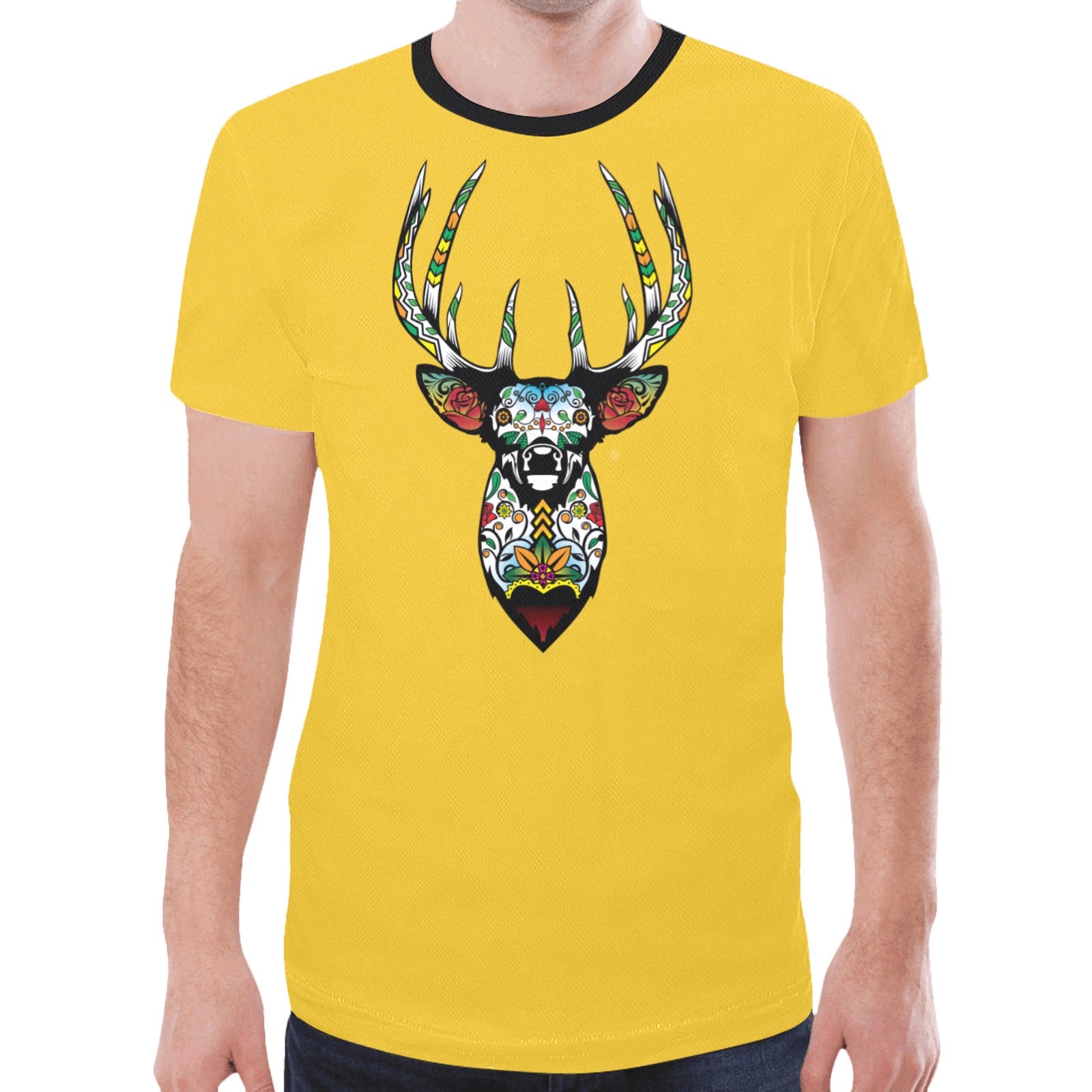 Elk Spirit Guide (Yellow) T-shirt for Men