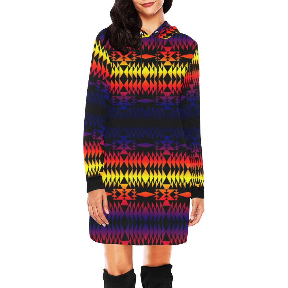 Two Worlds Apart Hoodie Dress