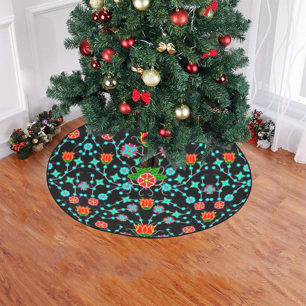 Floral Damask Upgrade Christmas Tree Skirt 47" x 47"