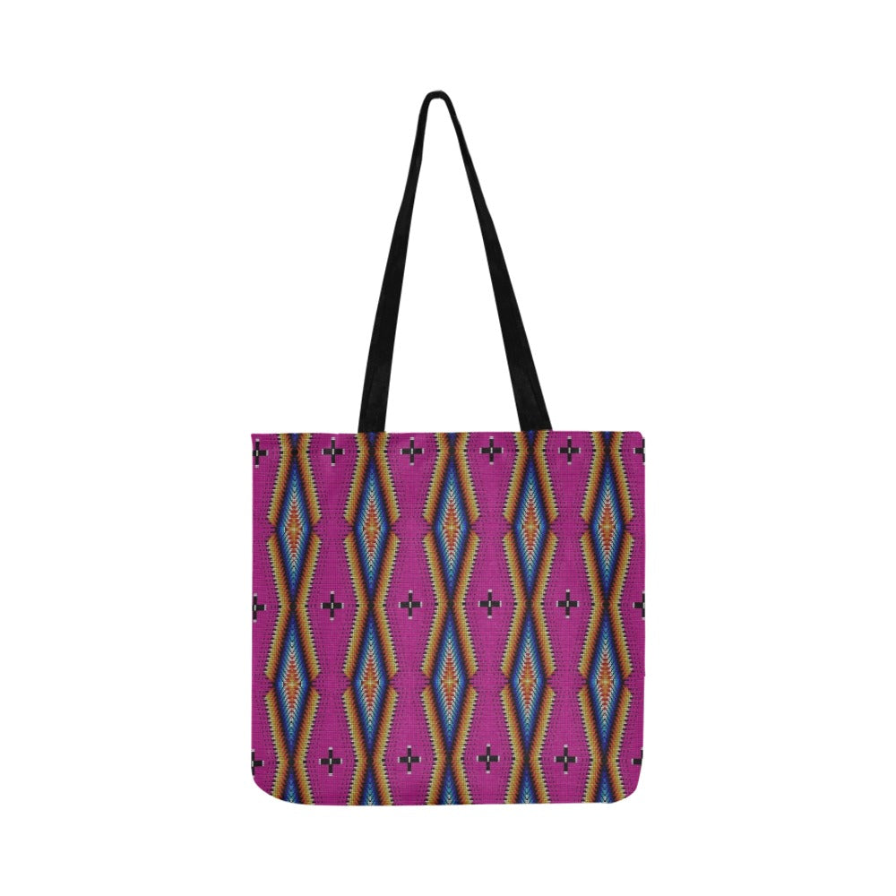 Diamond in the Bluff Pink Reusable Shopping Bag (Two sides)