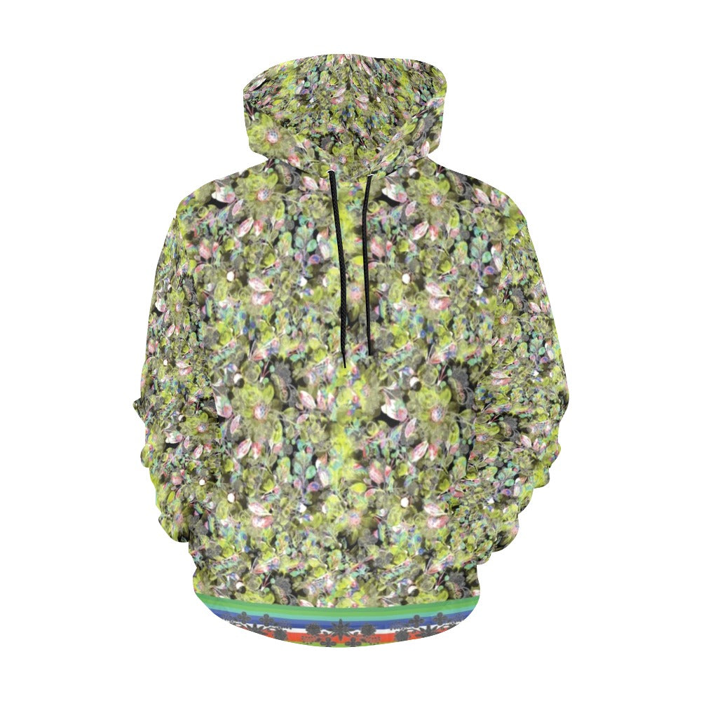 Culture in Nature Green Leaf Hoodie for Men (USA Size)