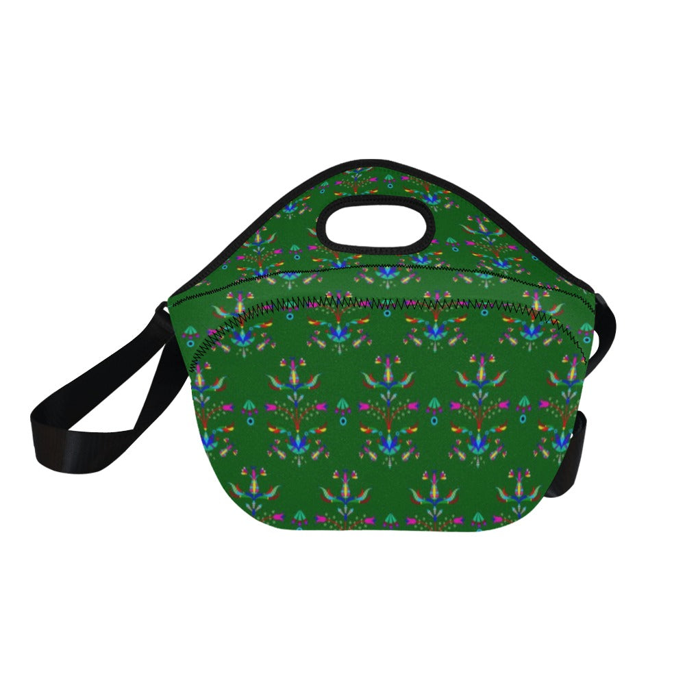 Dakota Damask Green Neoprene Lunch Bag/Large