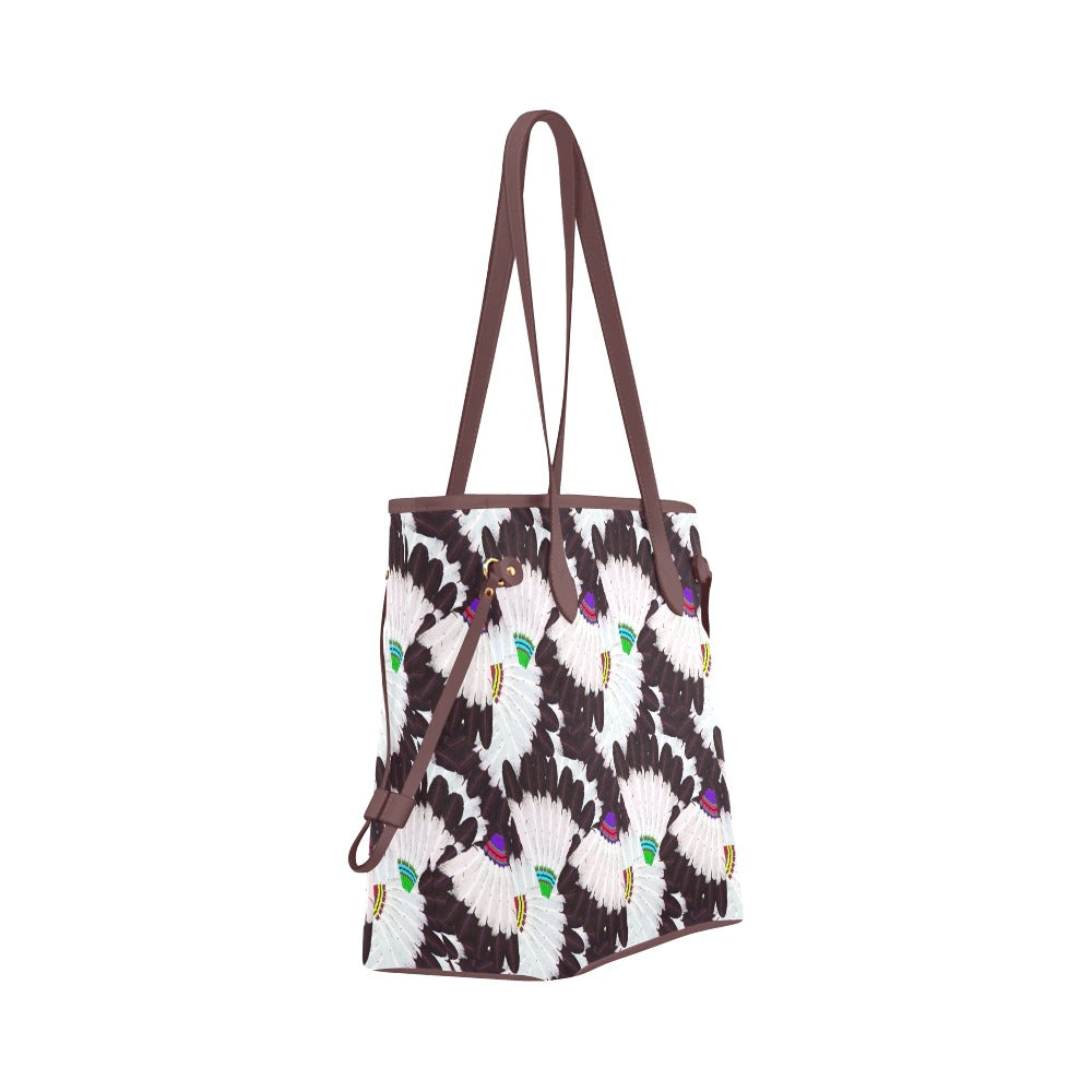 Eagle Feather Fans Clover Canvas Tote Bag