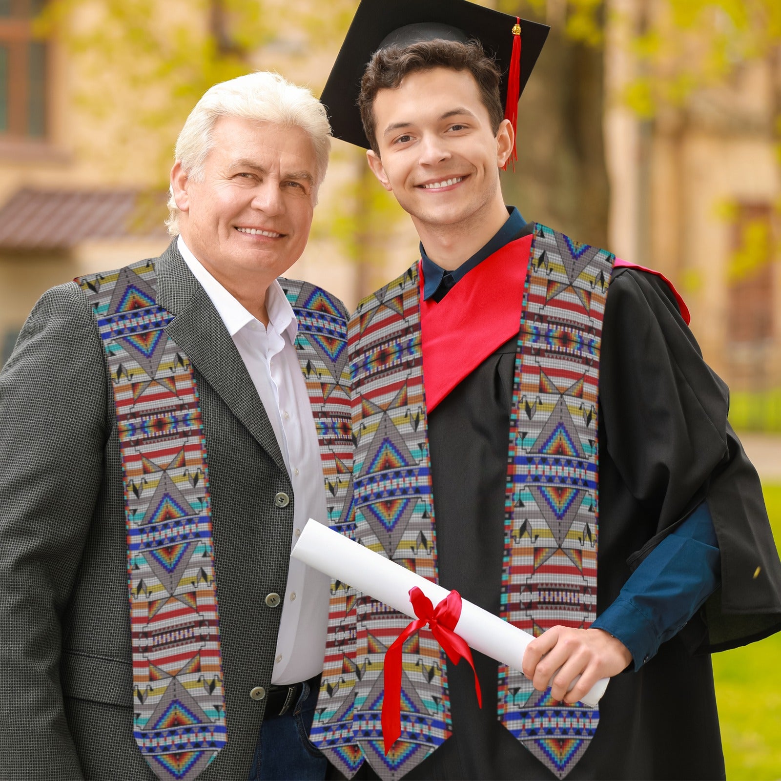 Medicine Blessing White Graduation Stole