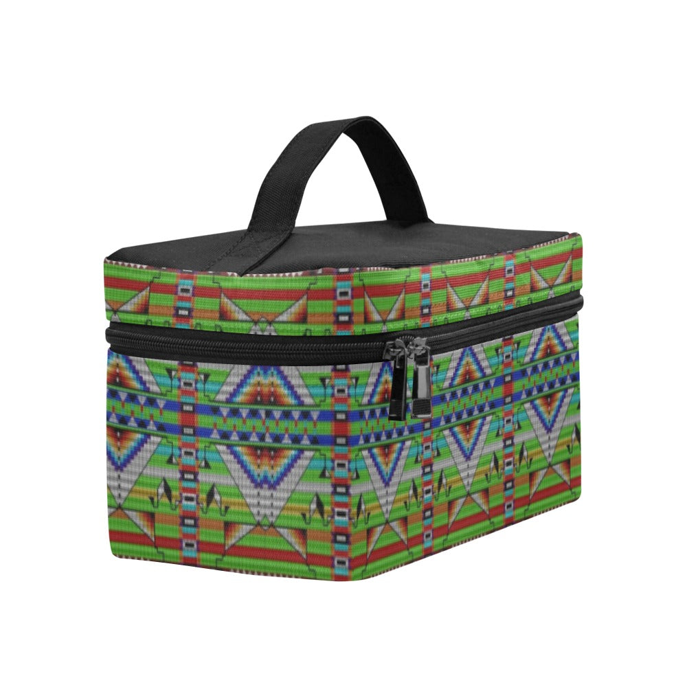Medicine Blessing Lime Green Cosmetic Bag/Large