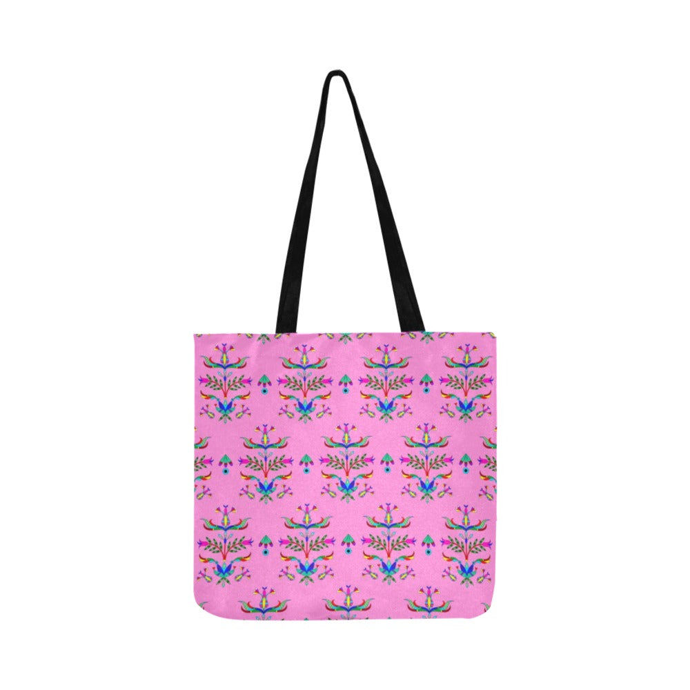 Dakota Damask Cheyenne Pink Reusable Shopping Bag (Two sides)