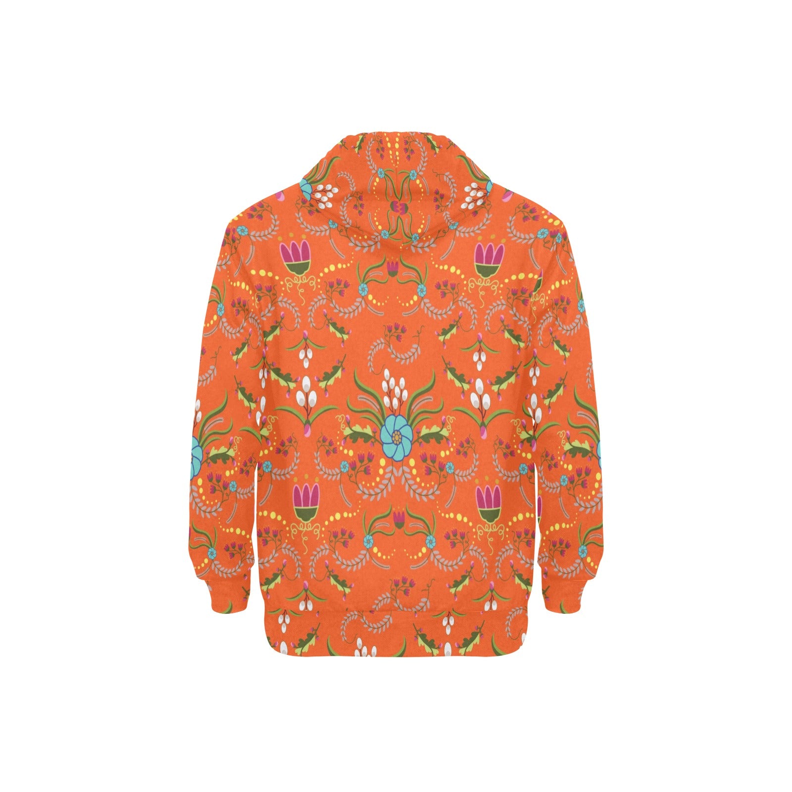 First Bloom Carrots Men's Long Sleeve Fleece Hoodie