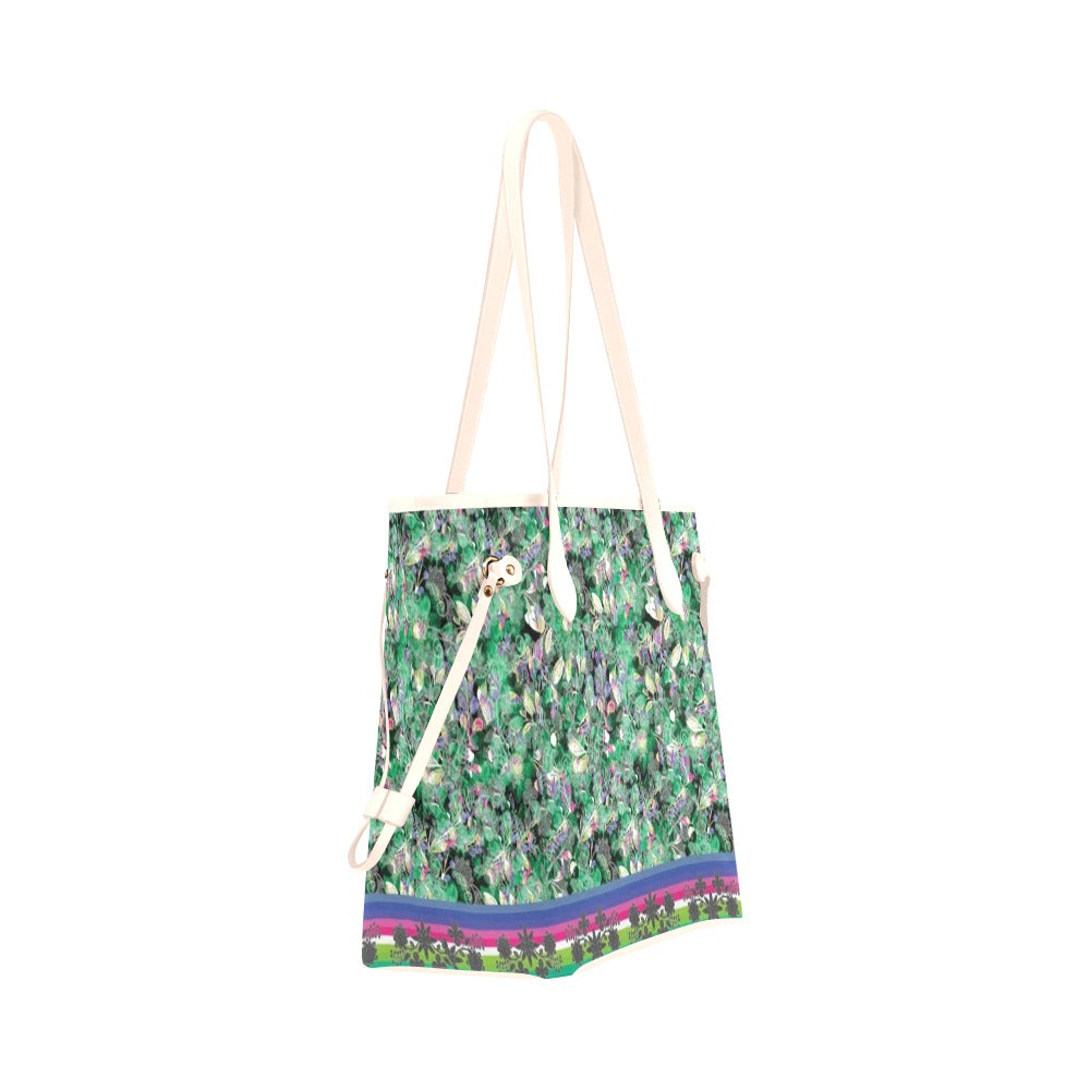 Culture in Nature Green Clover Canvas Tote Bag