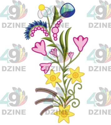 11 IN Floral Evolution Sleeve Transfers 49 Dzine 