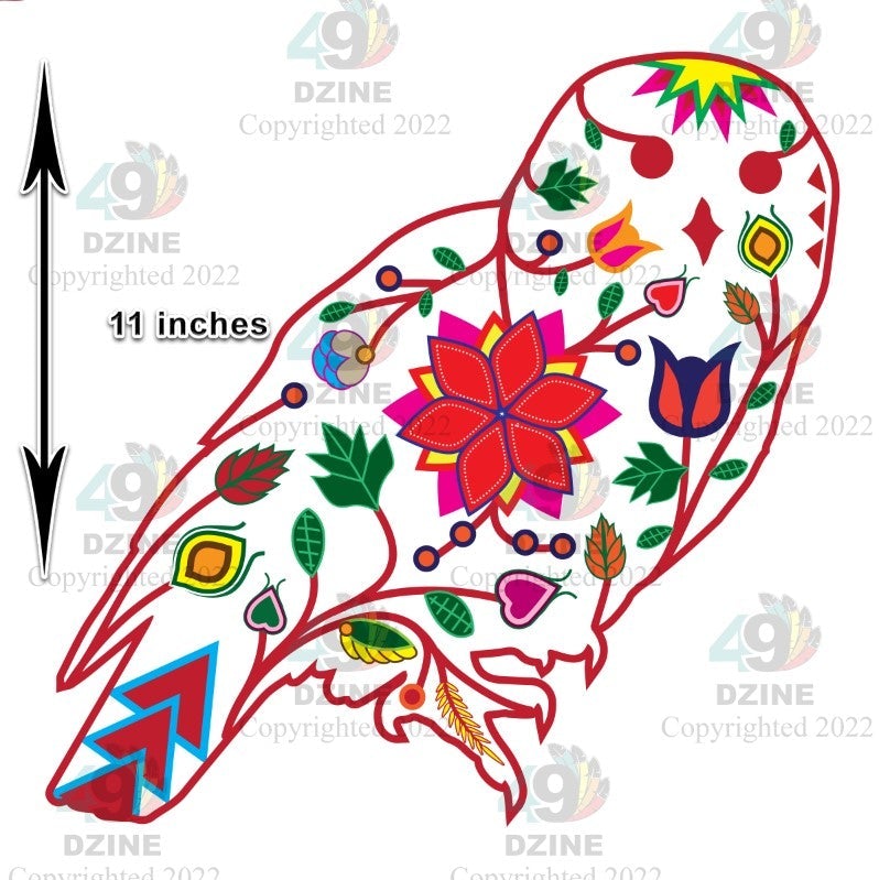 11-inch Animal Floral Transfer Transfers 49 Dzine 