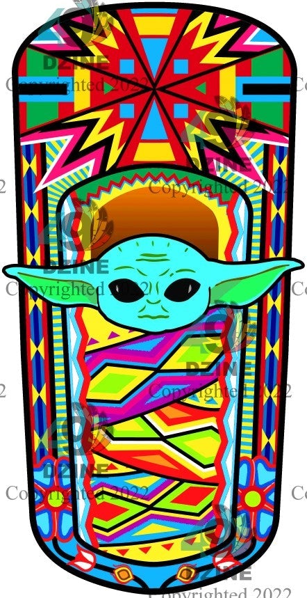 11-inch Baby Alien Cradleboard Color Transfer Transfers 49 Dzine 