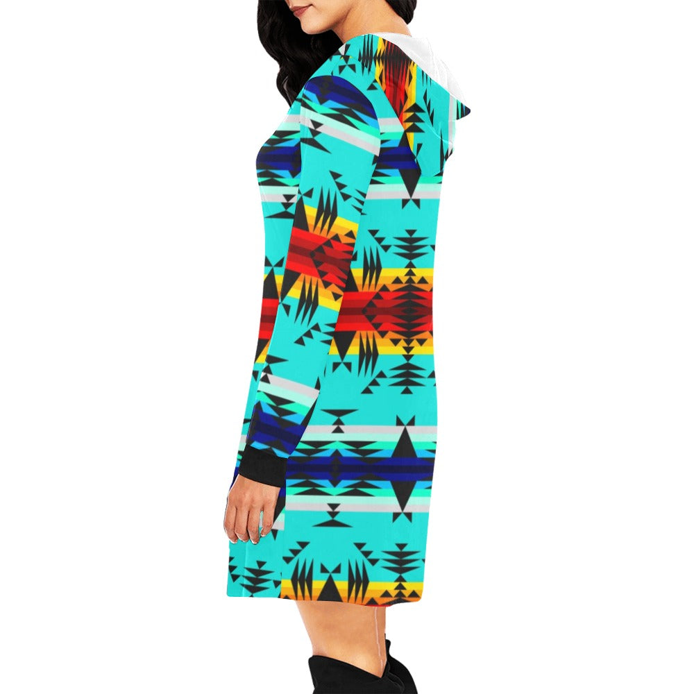 Between the Mountains Hoodie Dress