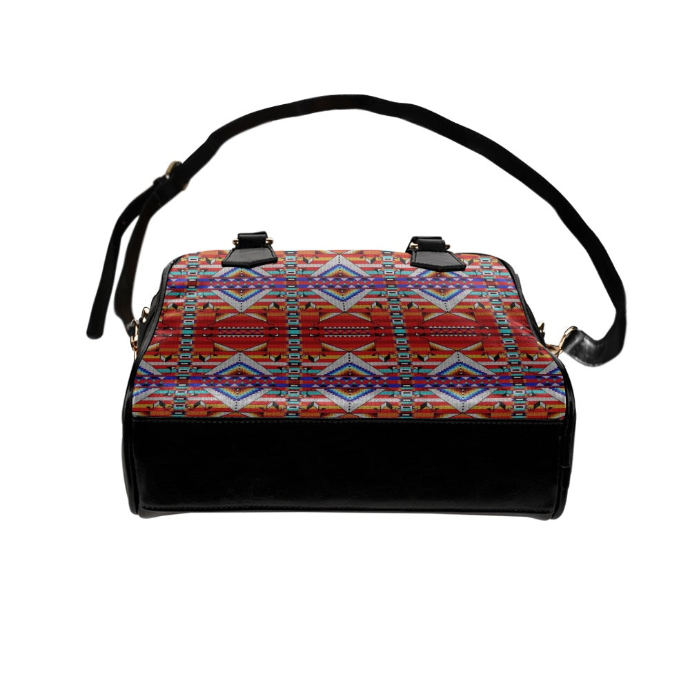 Medicine Blessing Red Shoulder Handbag