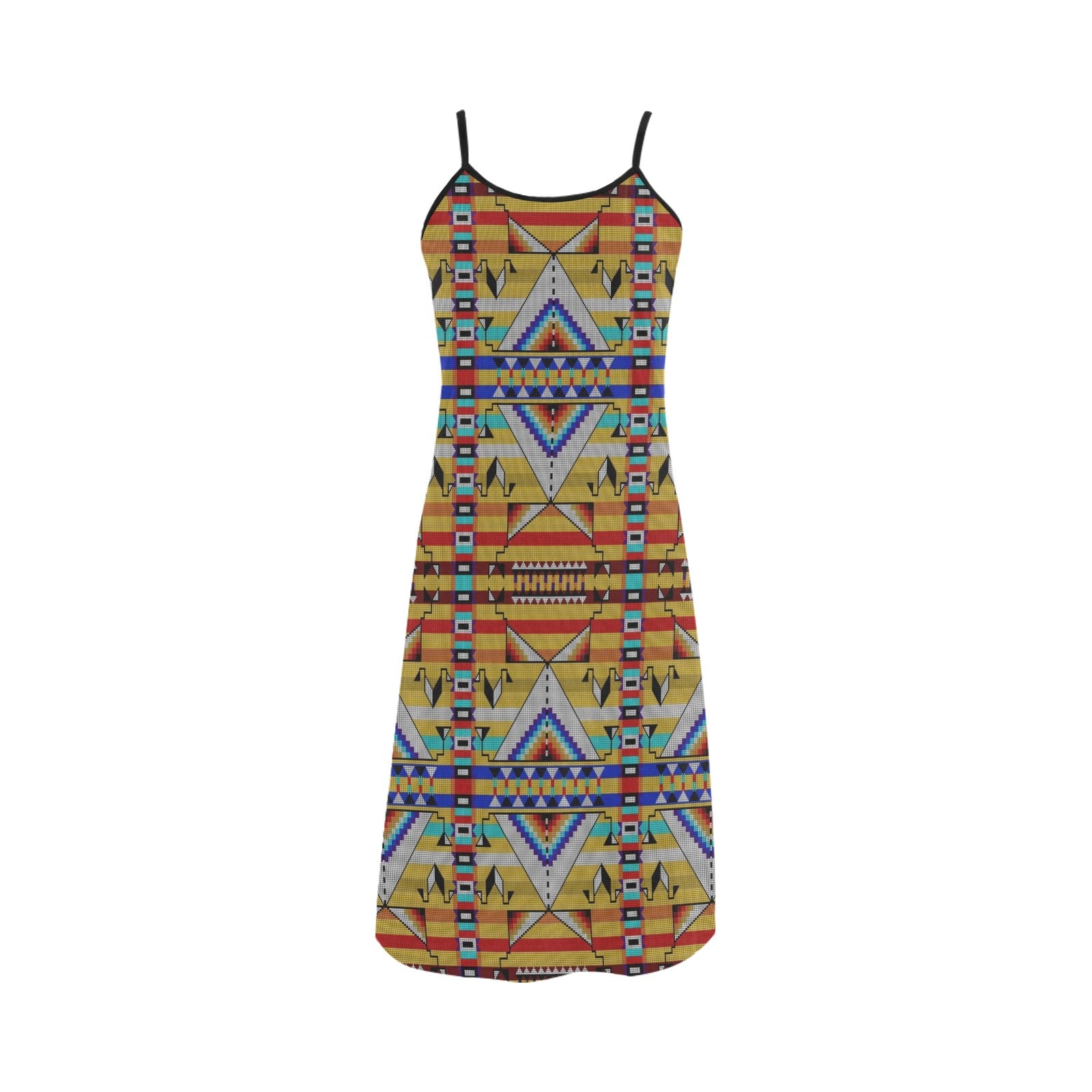 Medicine Blessing Yellow Alcestis Slip Dress (Model D05)