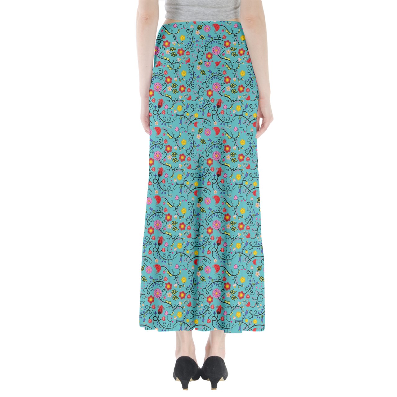 Nipin Blossom Sky Full Length Maxi Skirt