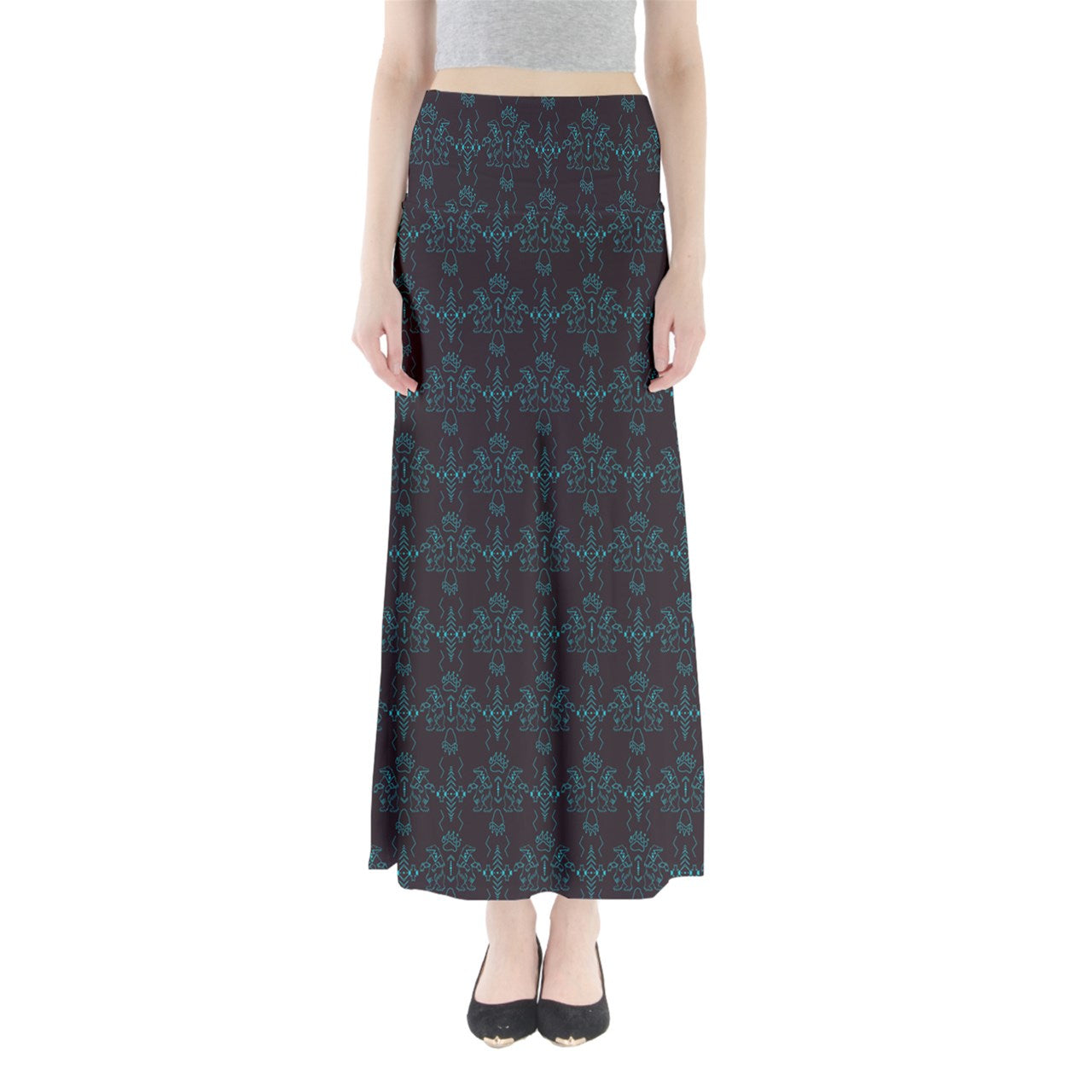 Ledger Bear Full Length Maxi Skirt