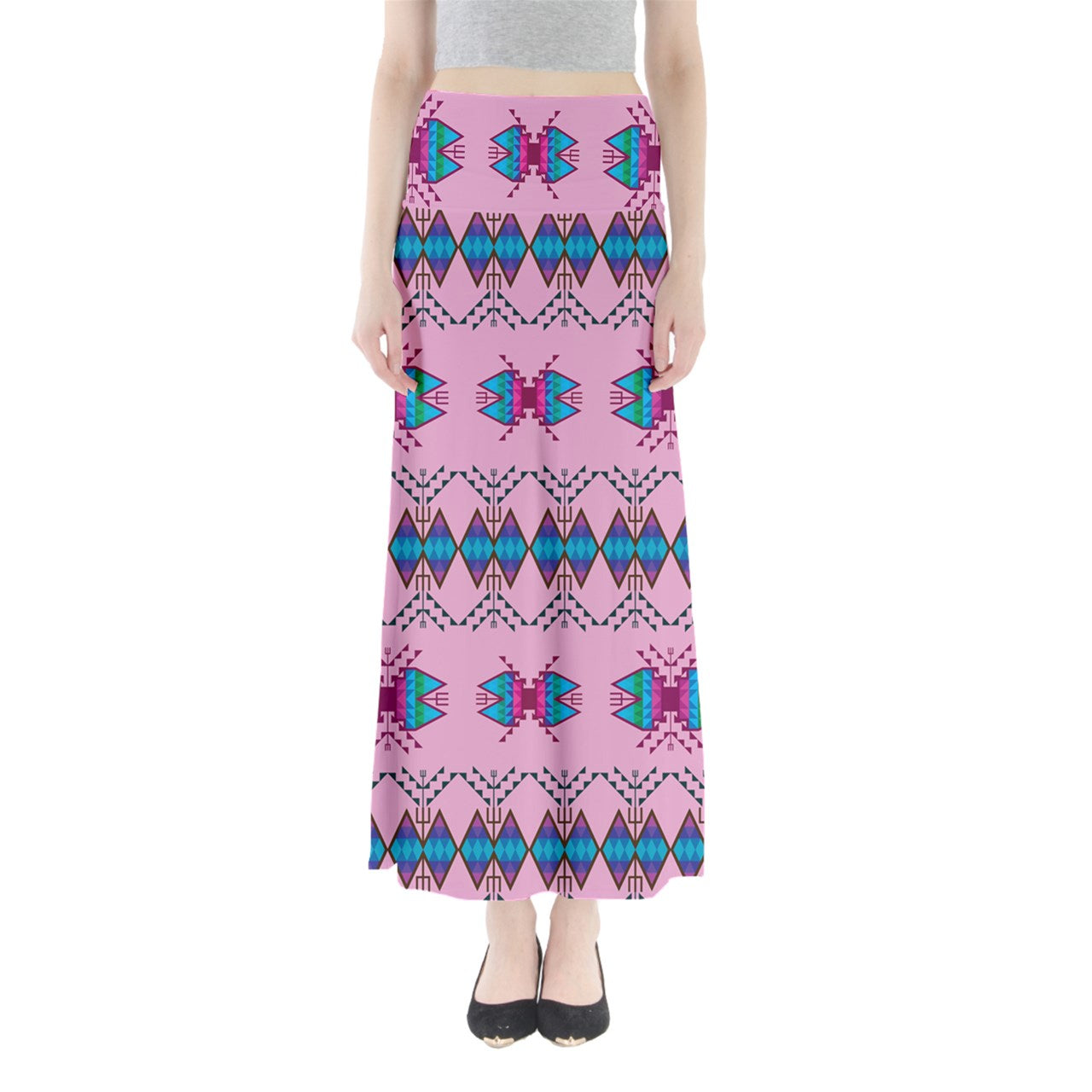 Sacred Trust Carnation Full Length Maxi Skirt