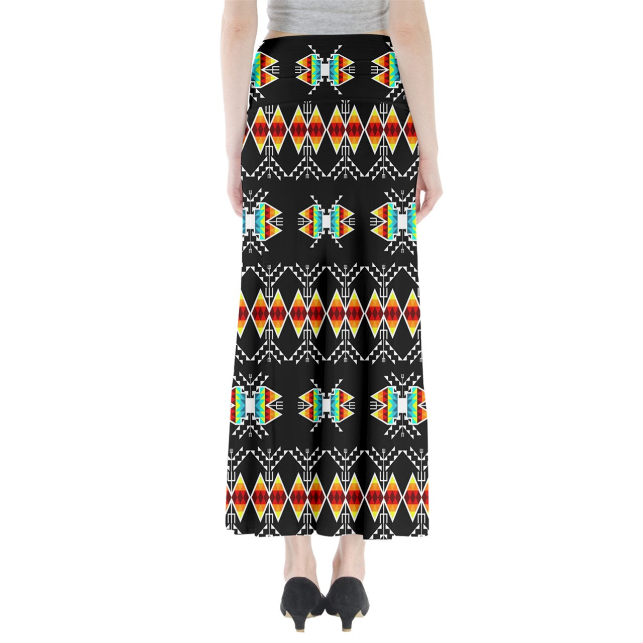 Sacred Trust Black Colour Full Length Maxi Skirt