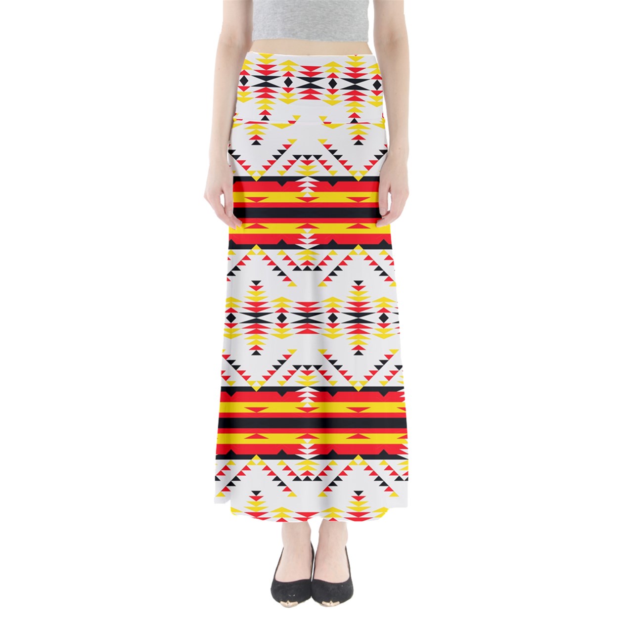 Visions of Peace Directions Full Length Maxi Skirt