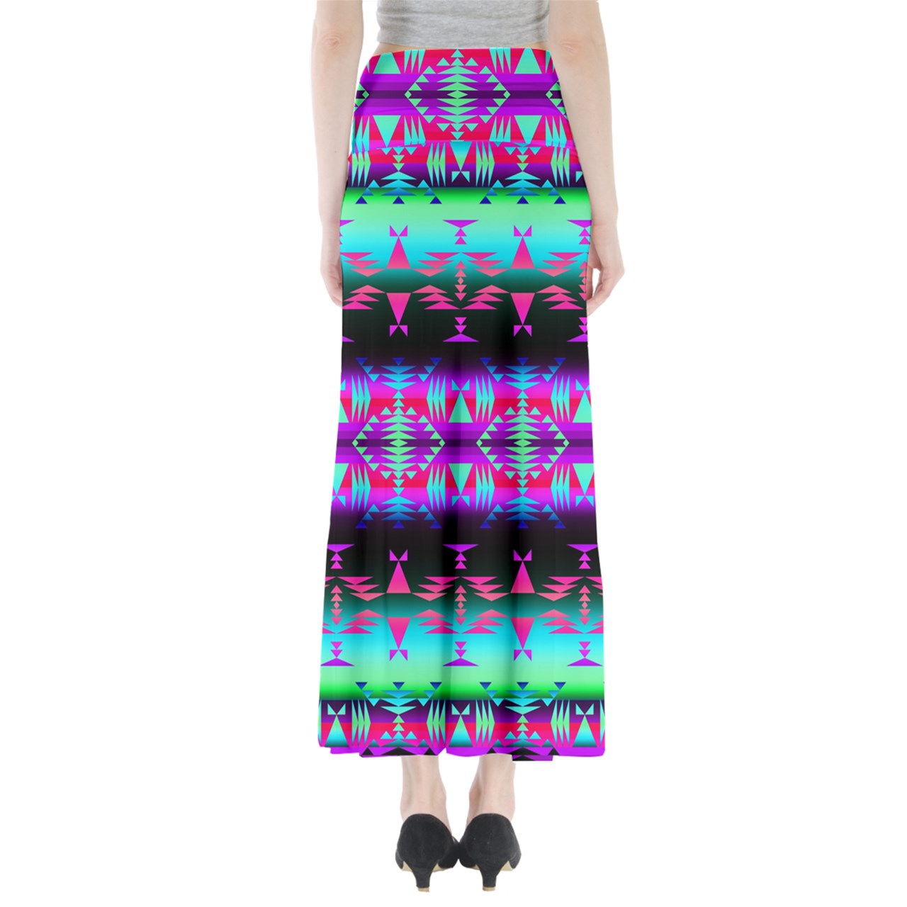 Between the Rocky Mountains Full Length Maxi Skirt