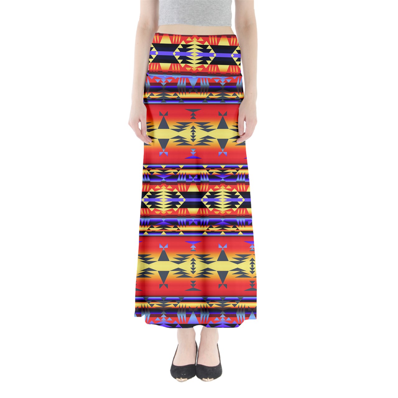 Between the San Juan Mountains Full Length Maxi Skirt