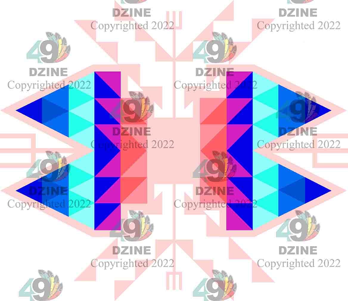 14-inch Geometric Transfer Sacred Trust Transfers 49 Dzine Sacred Trust light rose 