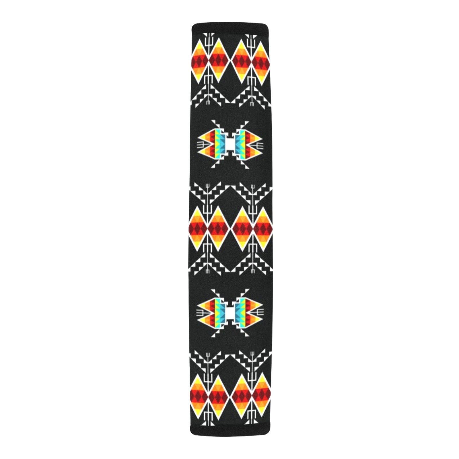 Sacred Trust Black Colour Car Seat Belt Cover 7''x12.6'' (Pack of 2)