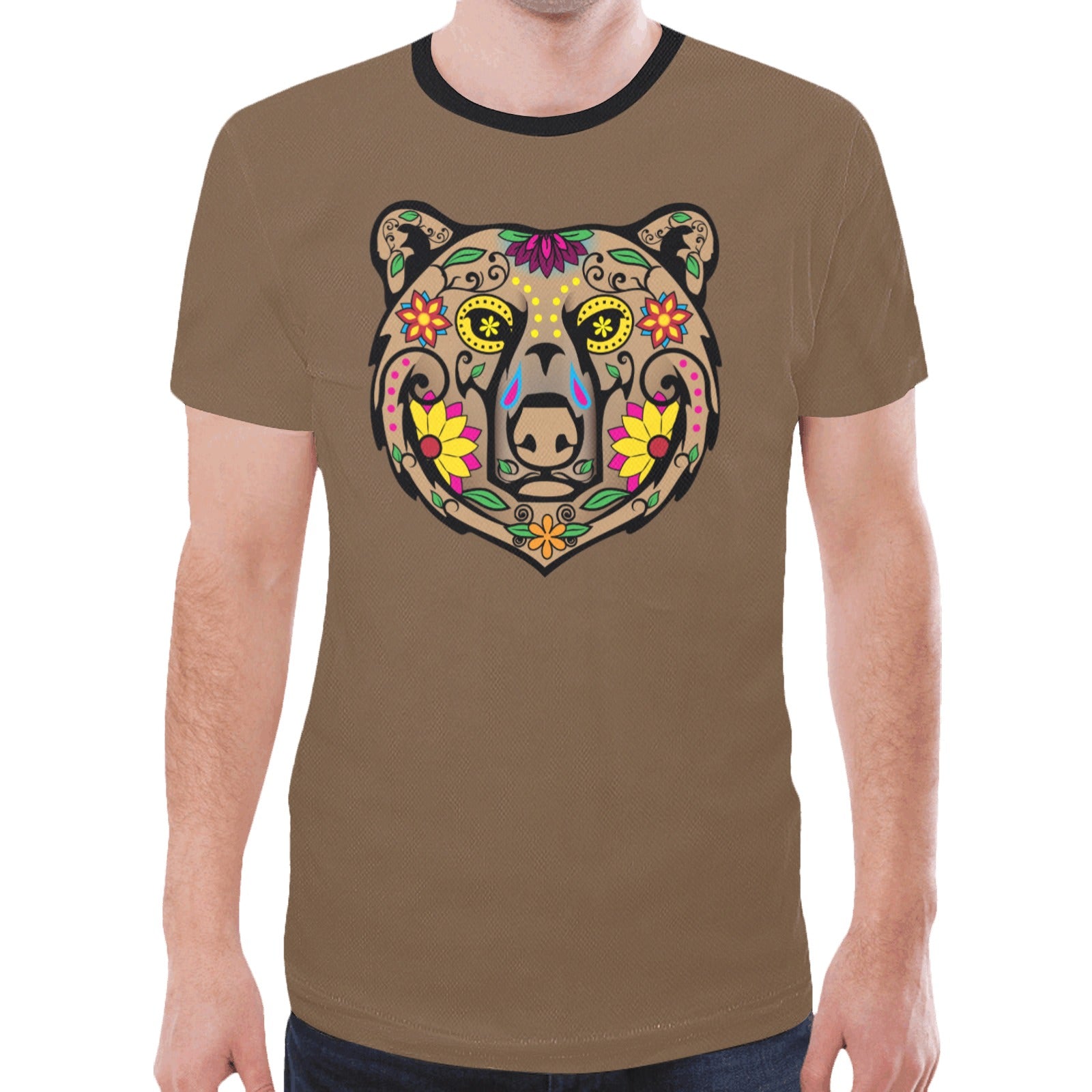 Bear Spirit Guide (Dark Brown) T-shirt for Men