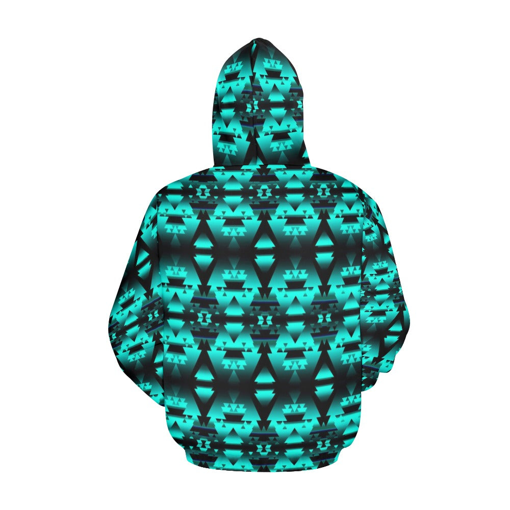 Dark Teal Winter Camp Hoodie for Men (USA Size)