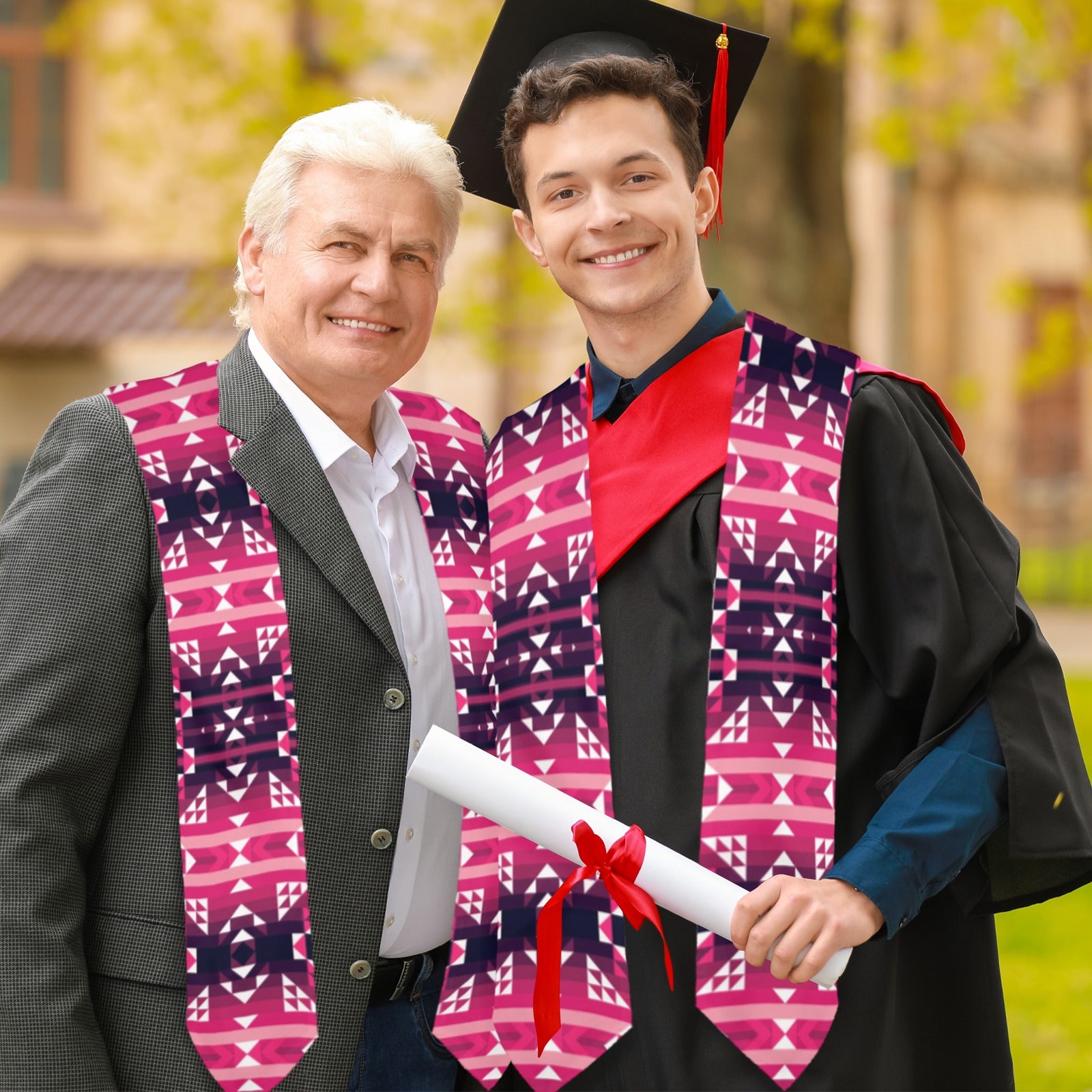 Royal Airspace Red Graduation Stole