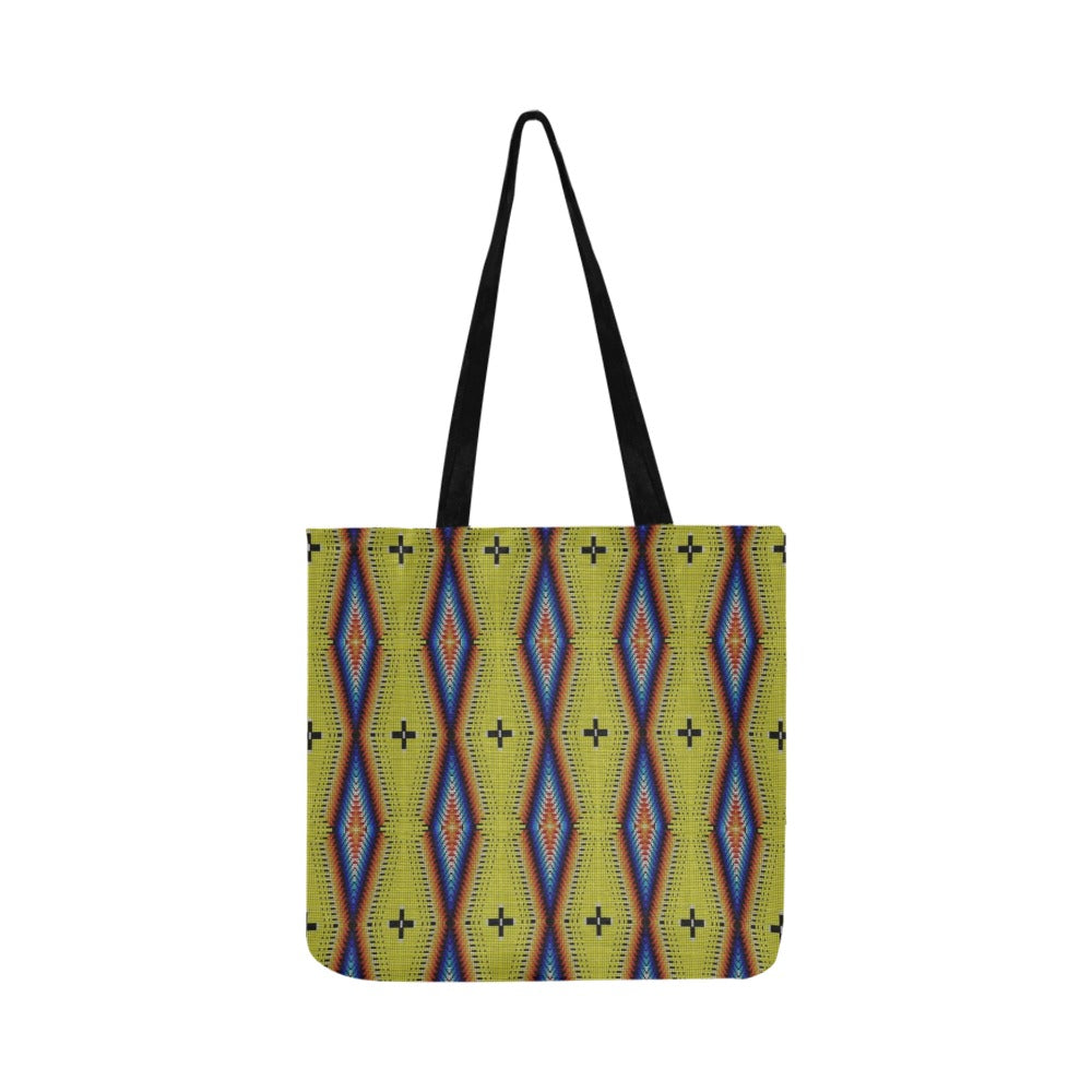 Diamond in the Bluff Yellow Reusable Shopping Bag (Two sides)