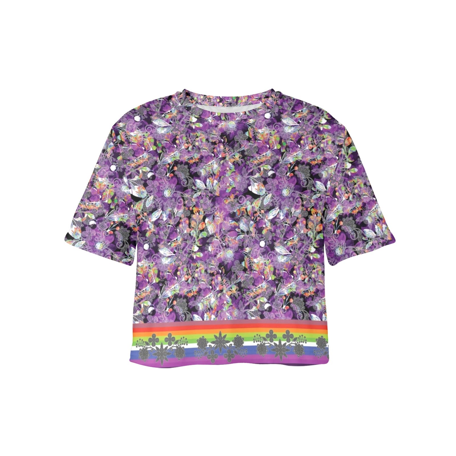 Culture in Nature Purple Women's Cropped T-shirt