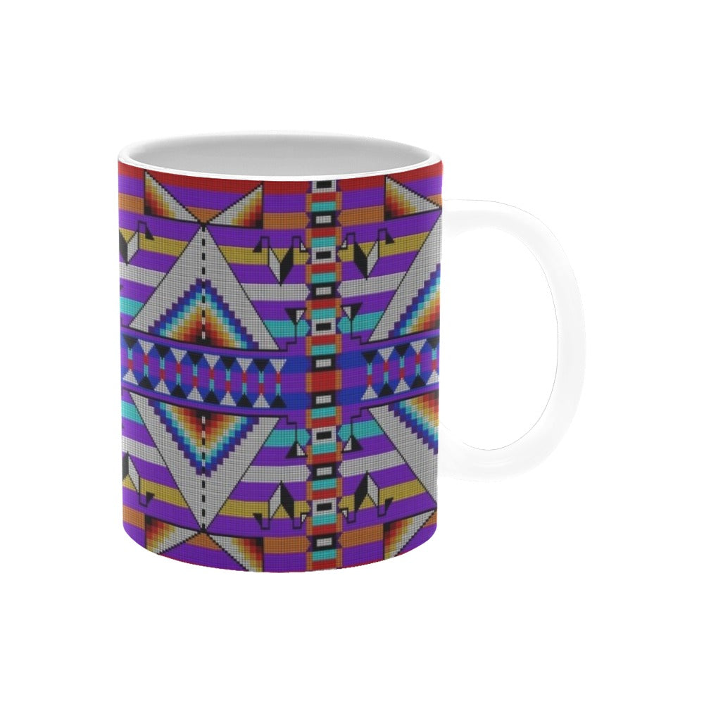 Medicine Blessing Purple White Mug(11OZ)