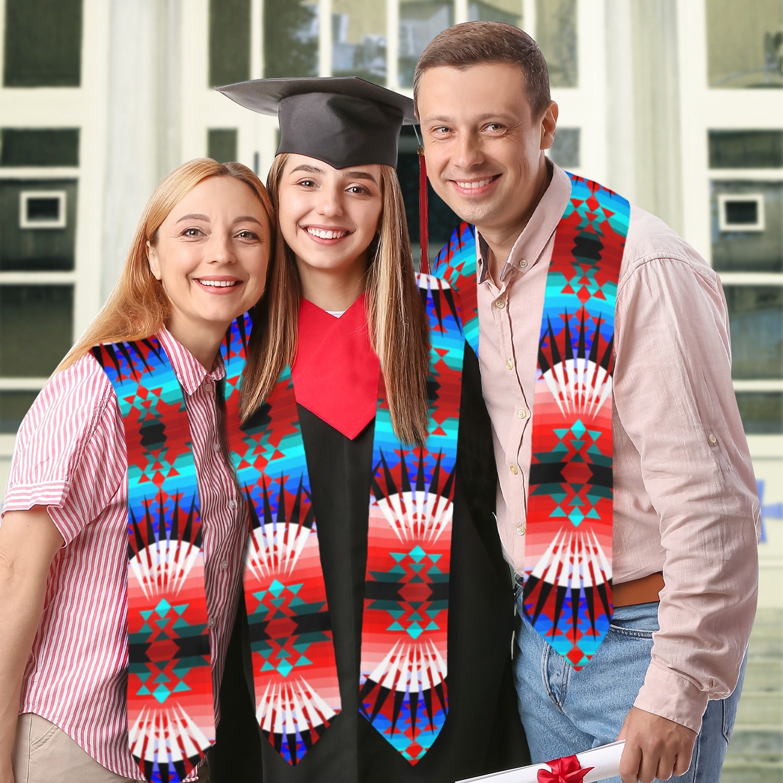 Northwest Ribbonwork Bustles Graduation Stole