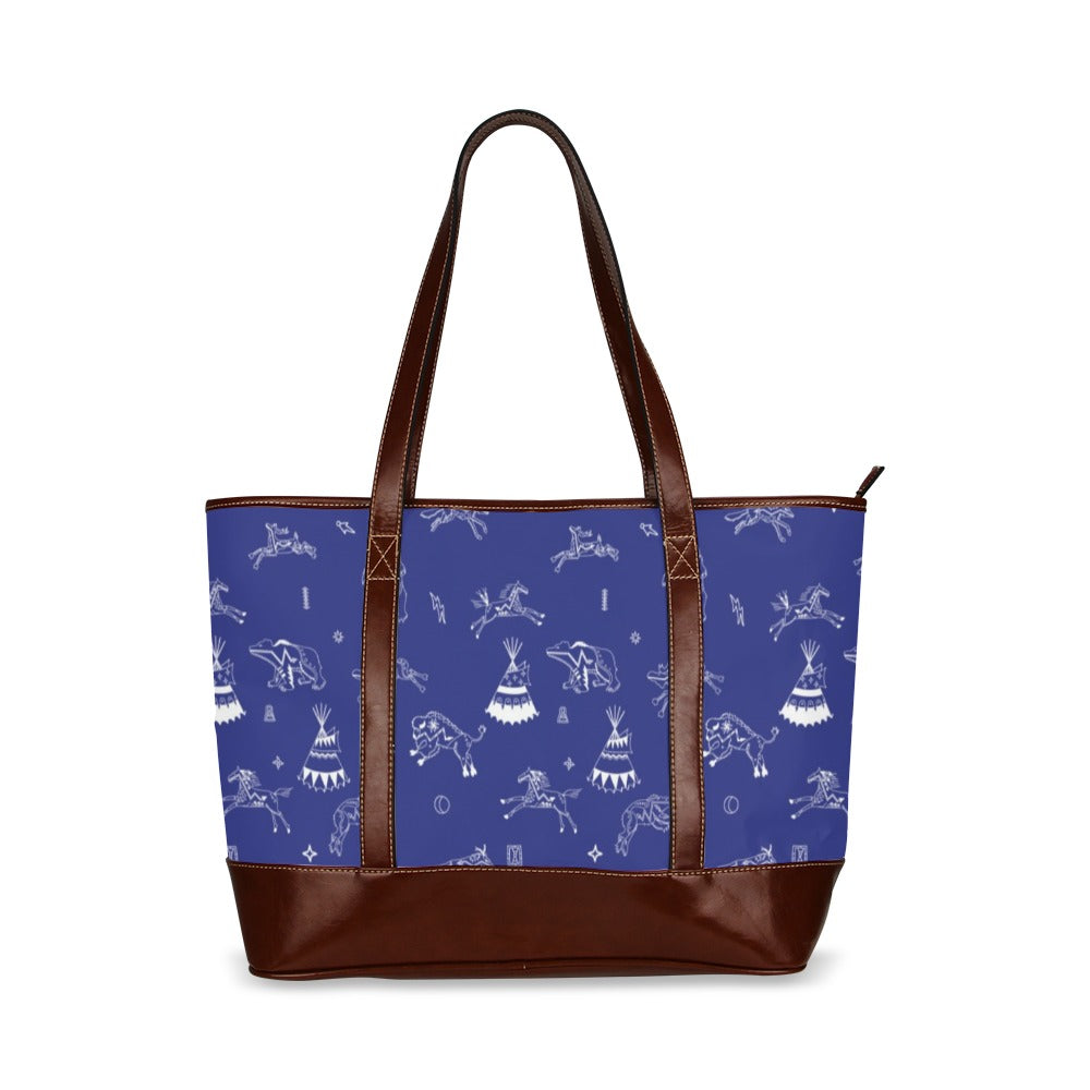 Ledger Dabbles Blue Tote Handbag