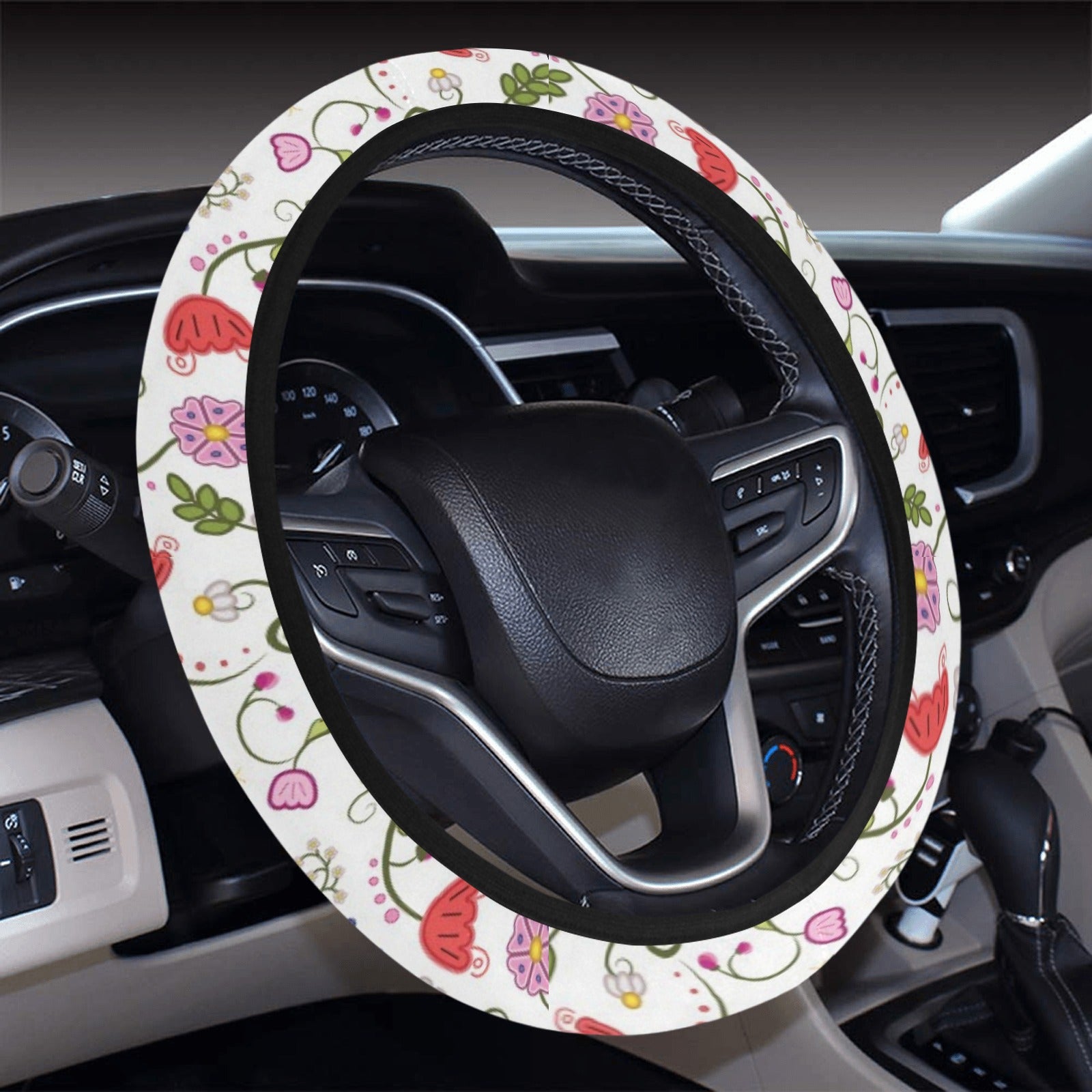 Nipin Blossom Steering Wheel Cover with Elastic Edge