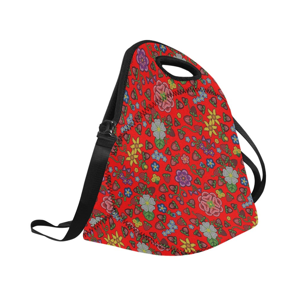 Berry Pop Fire Neoprene Lunch Bag/Large