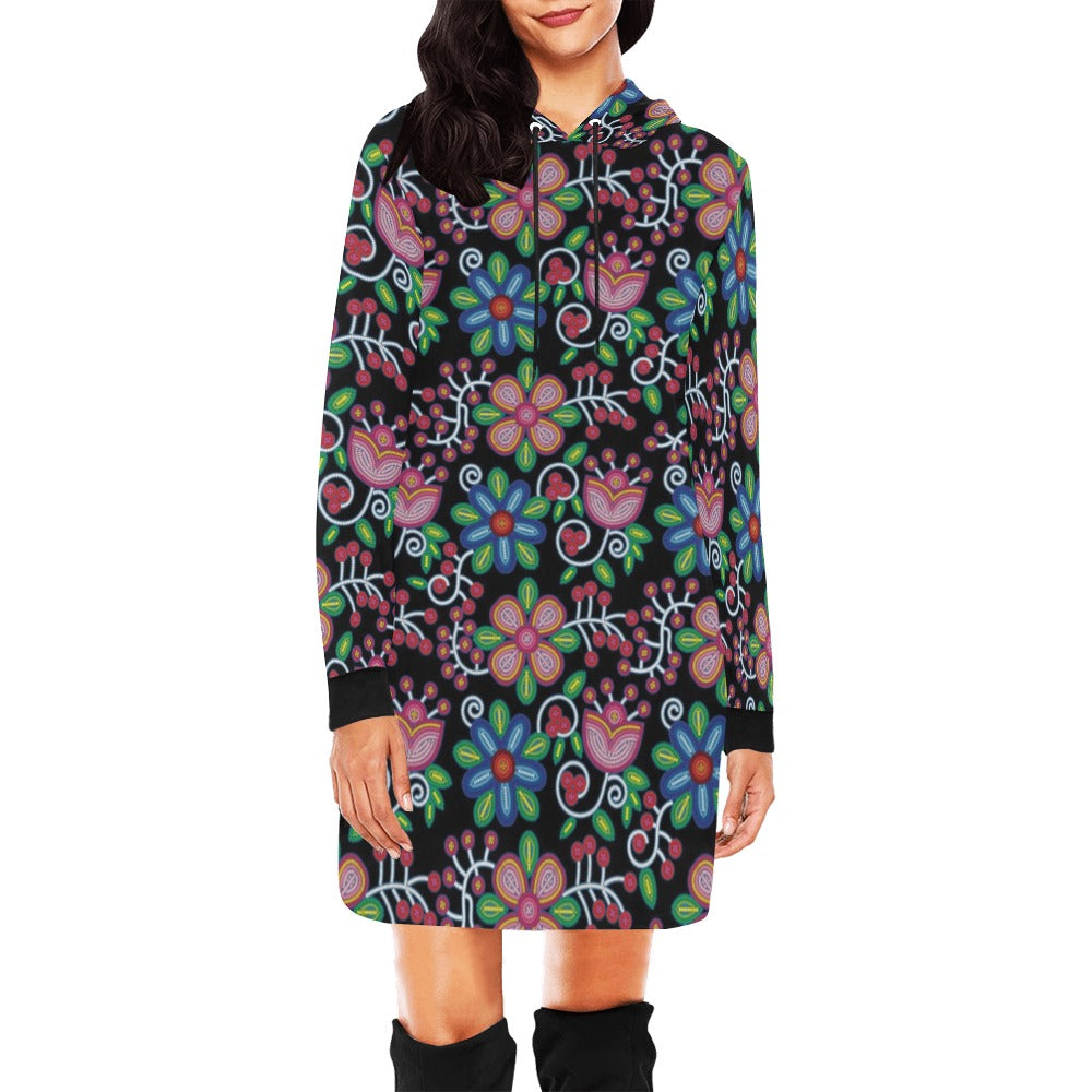 Midnight Garden Hoodie Dress