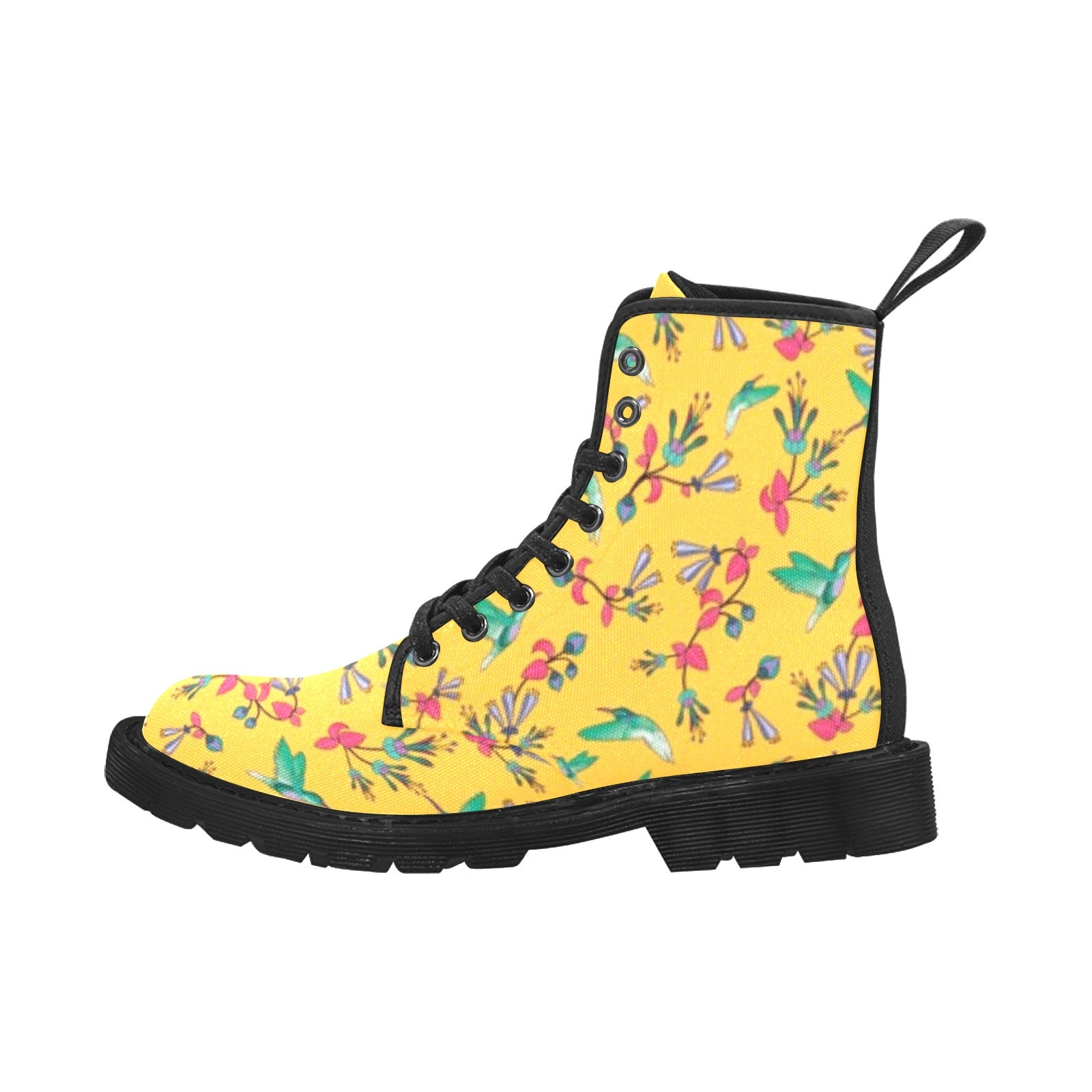 Swift Pastel Yellow Boots for Men (Black)