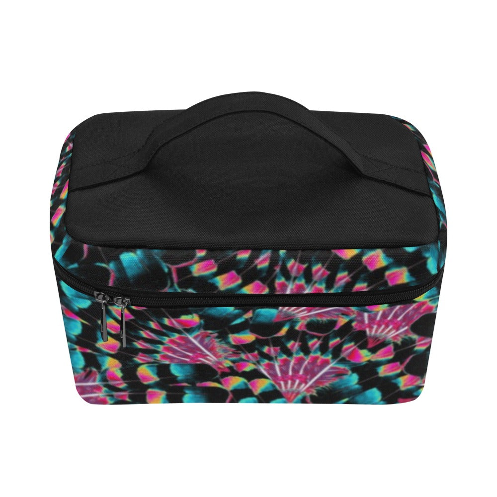 Hawk Feathers Heat Map Cosmetic Bag/Large