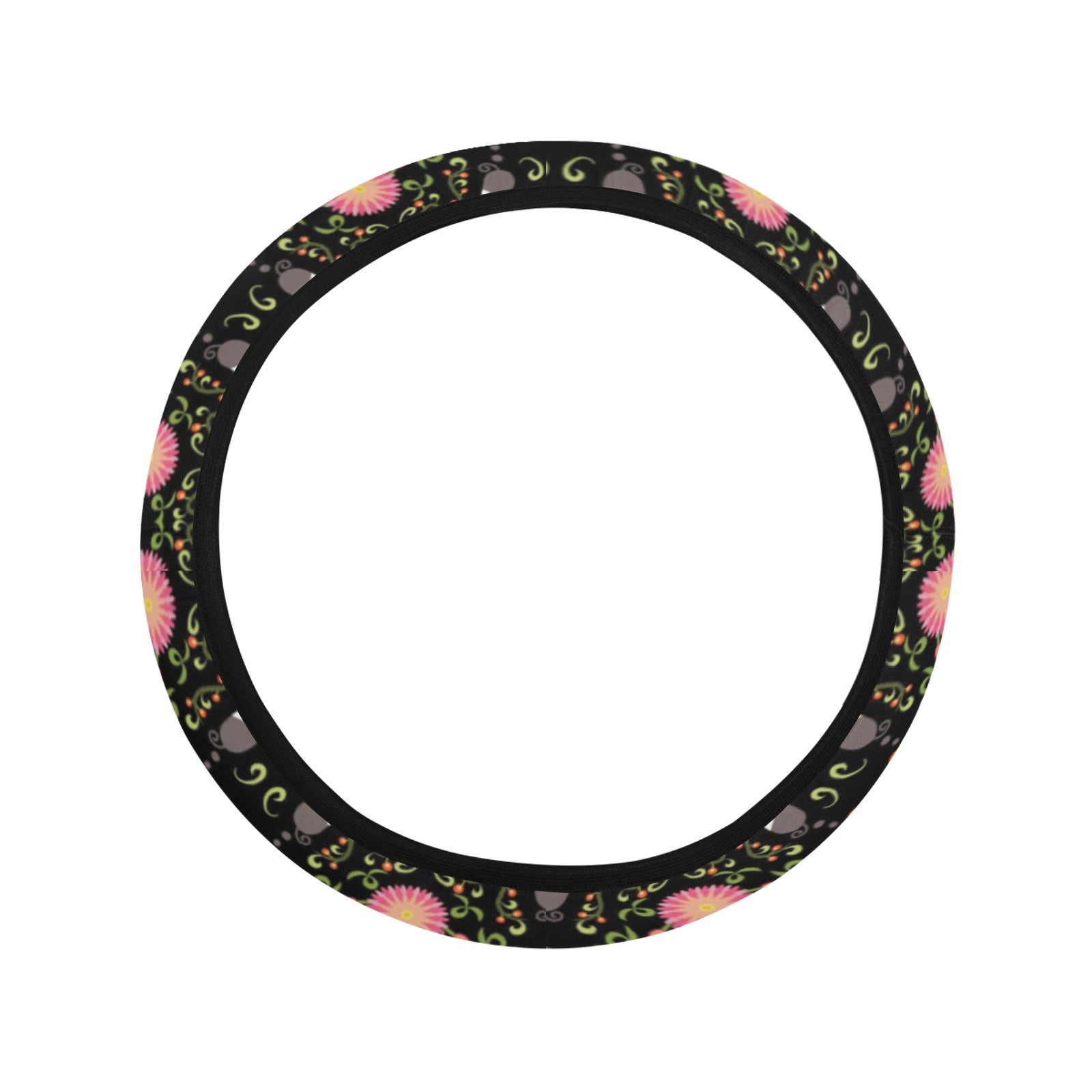 New Growth Steering Wheel Cover with Elastic Edge