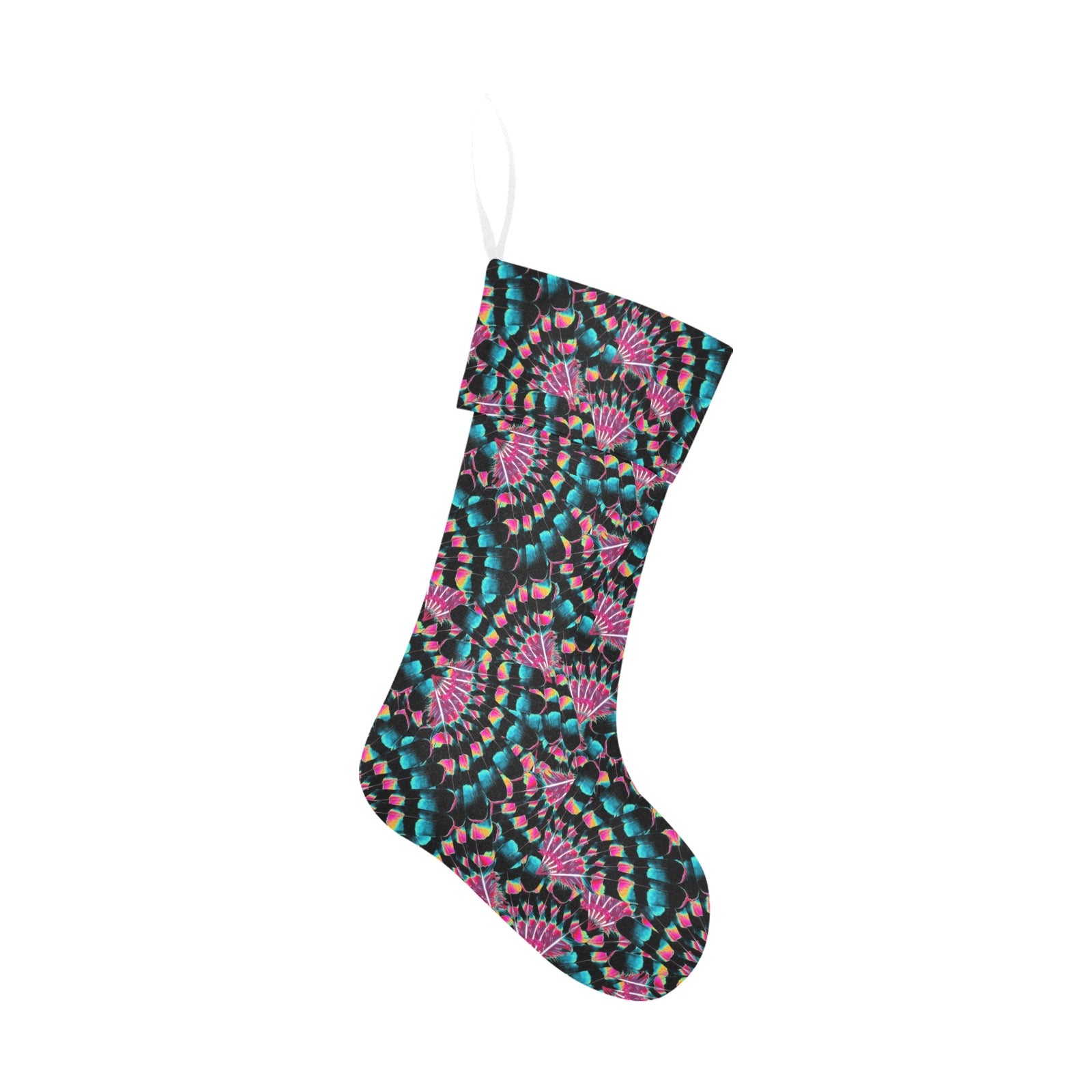 Hawk Feathers Heat Map Christmas Stocking