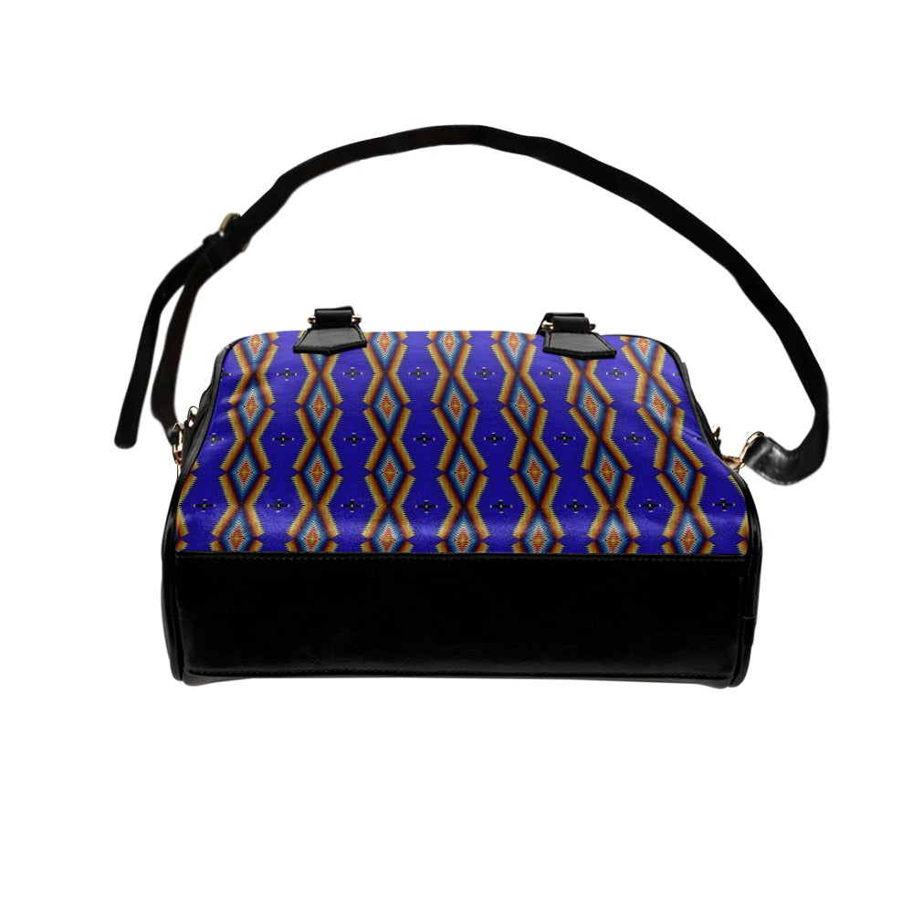 Diamond in the Bluff Blue Shoulder Handbag