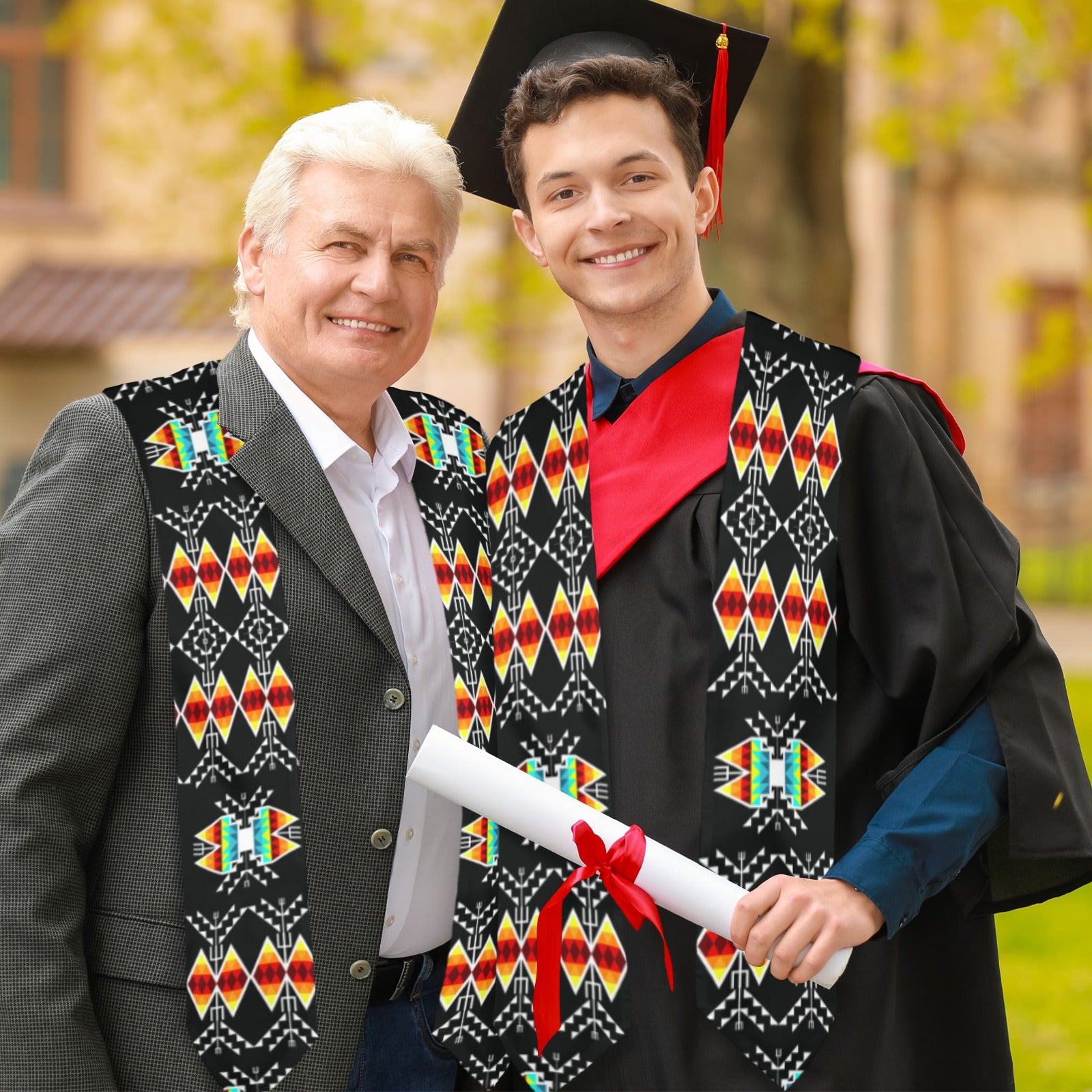 Sacred Trust Black Colour Graduation Stole