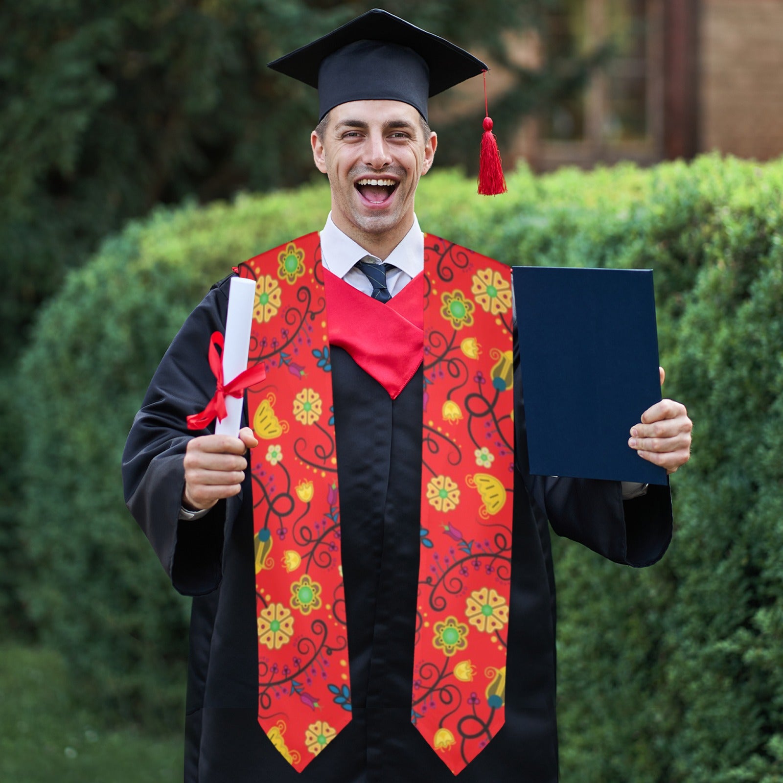 Nipin Blossom Fire Graduation Stole