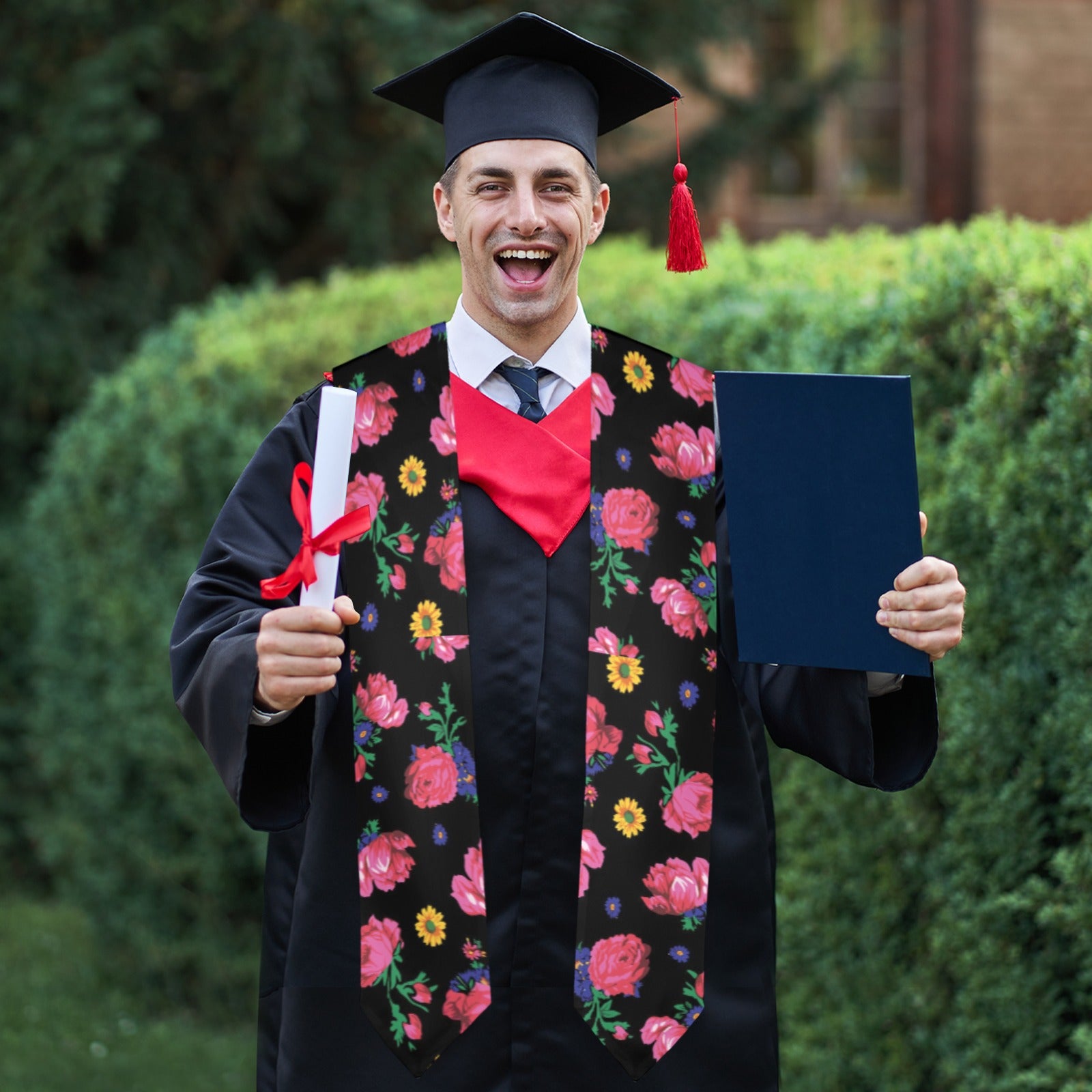 Kokum Ceremony Black Graduation Stole